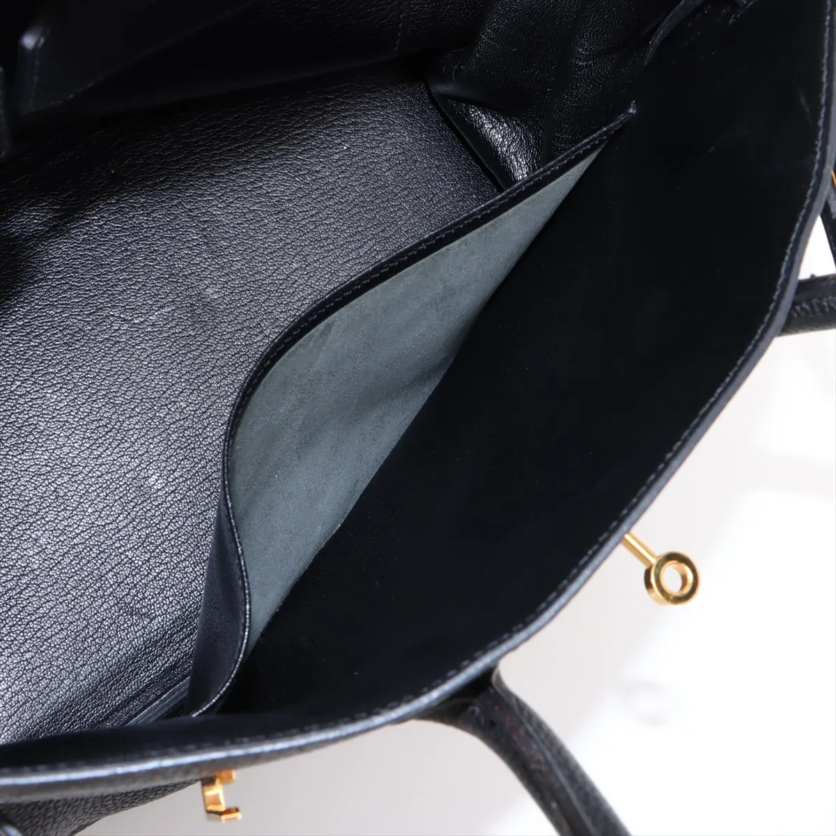 [Individually wrapped] Hermes Birkin 35 LeTourne Togo Black Gold Hardware H:2004 — view 9