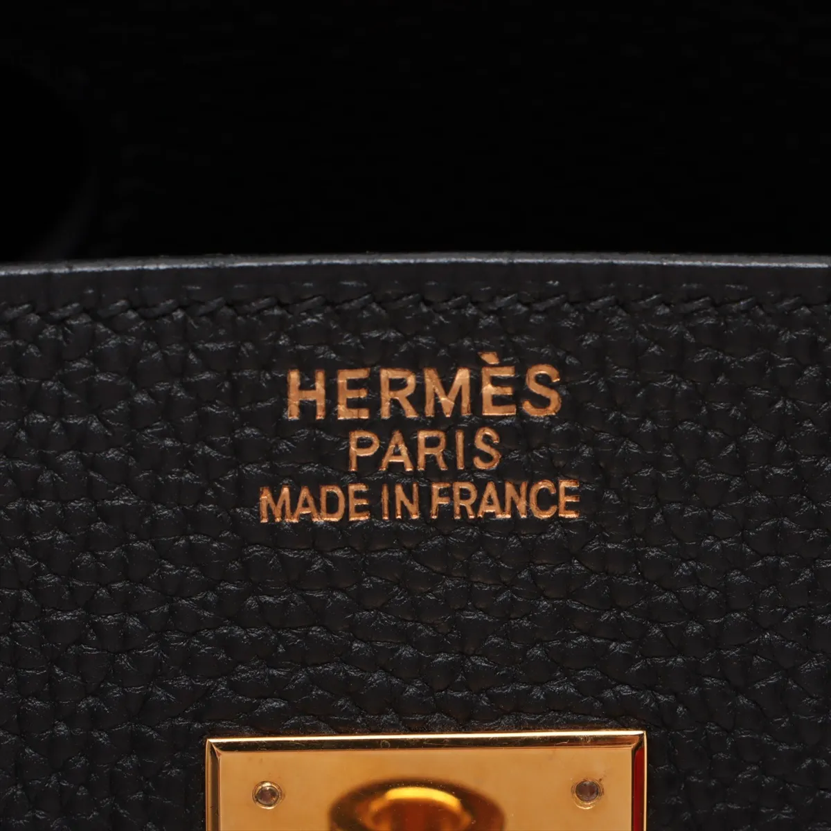 [Individually wrapped] Hermes Birkin 35 LeTourne Togo Black Gold Hardware H:2004 — view 10
