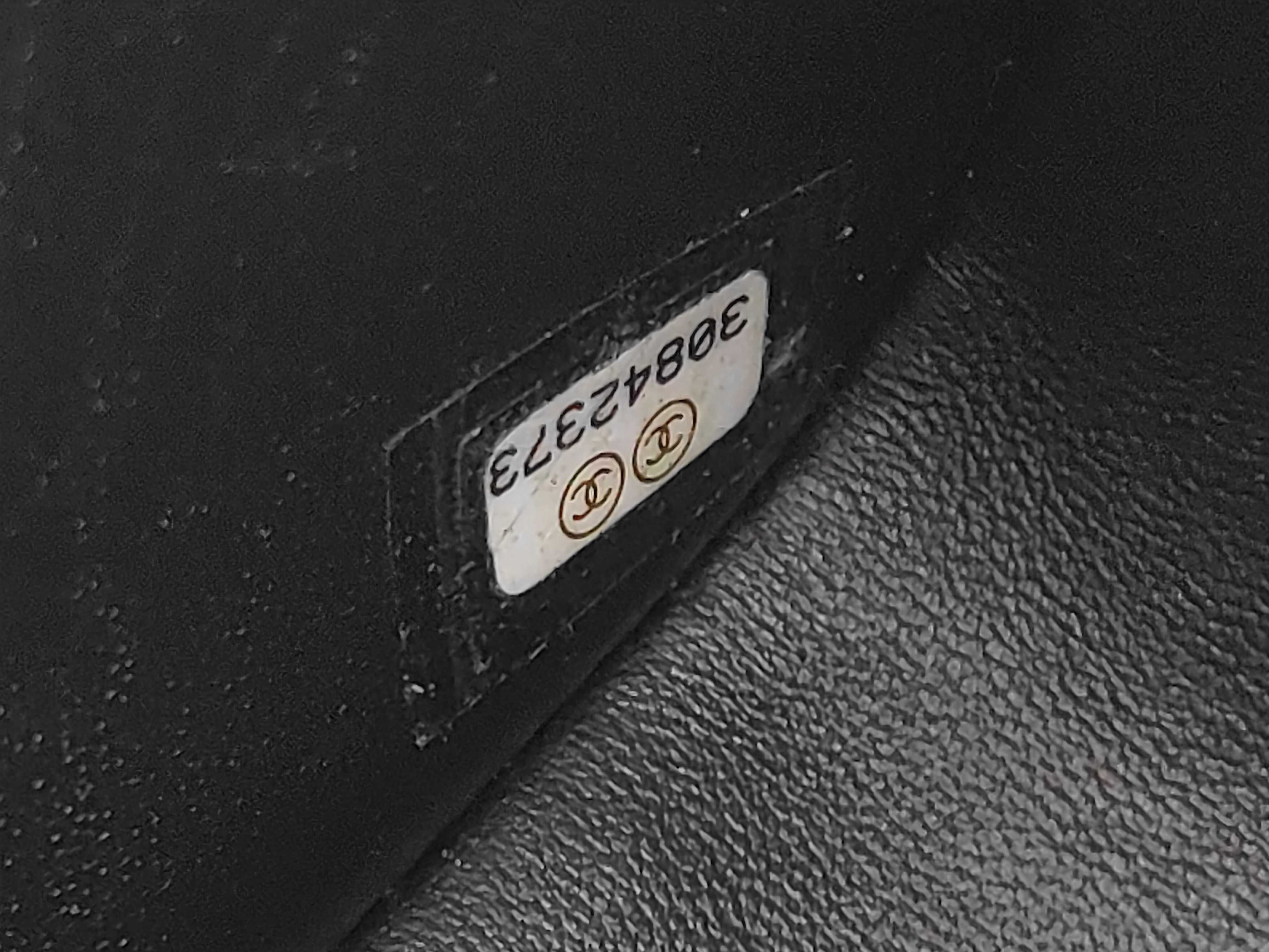 Mini Matelassé Lambskin Black Chain Shoulder Bag — view 11