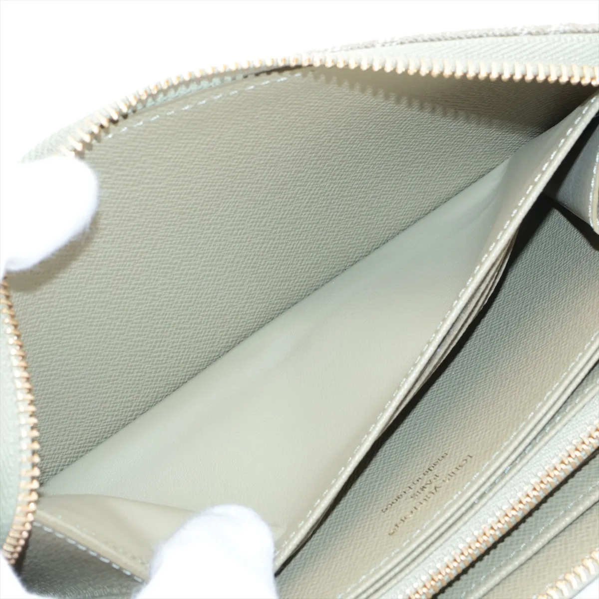 Monogram Denim Zippy Wallet - Green Round Zip Wallet M28297 (RFID detected) — view 4