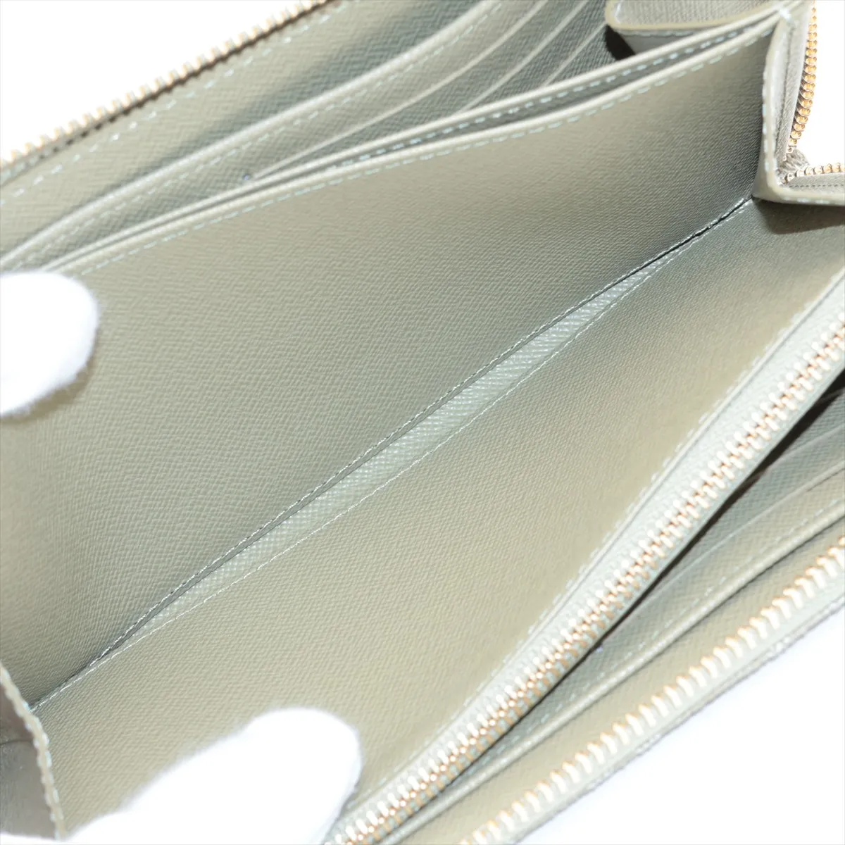 Monogram Denim Zippy Wallet - Green Round Zip Wallet M28297 (RFID detected) — view 7