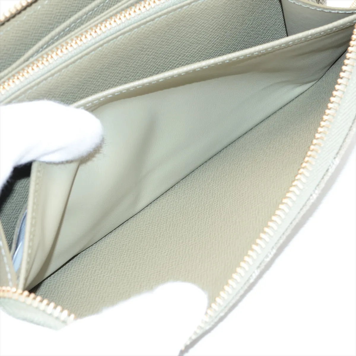 Monogram Denim Zippy Wallet - Green Round Zip Wallet M28297 (RFID detected) — view 9