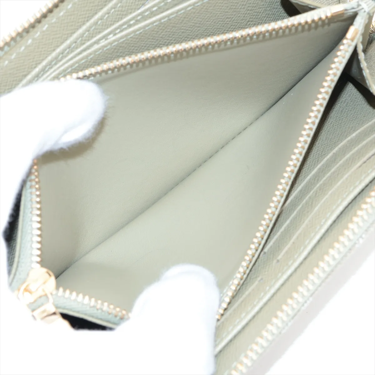 Monogram Denim Zippy Wallet - Green Round Zip Wallet M28297 (RFID detected) — view 10