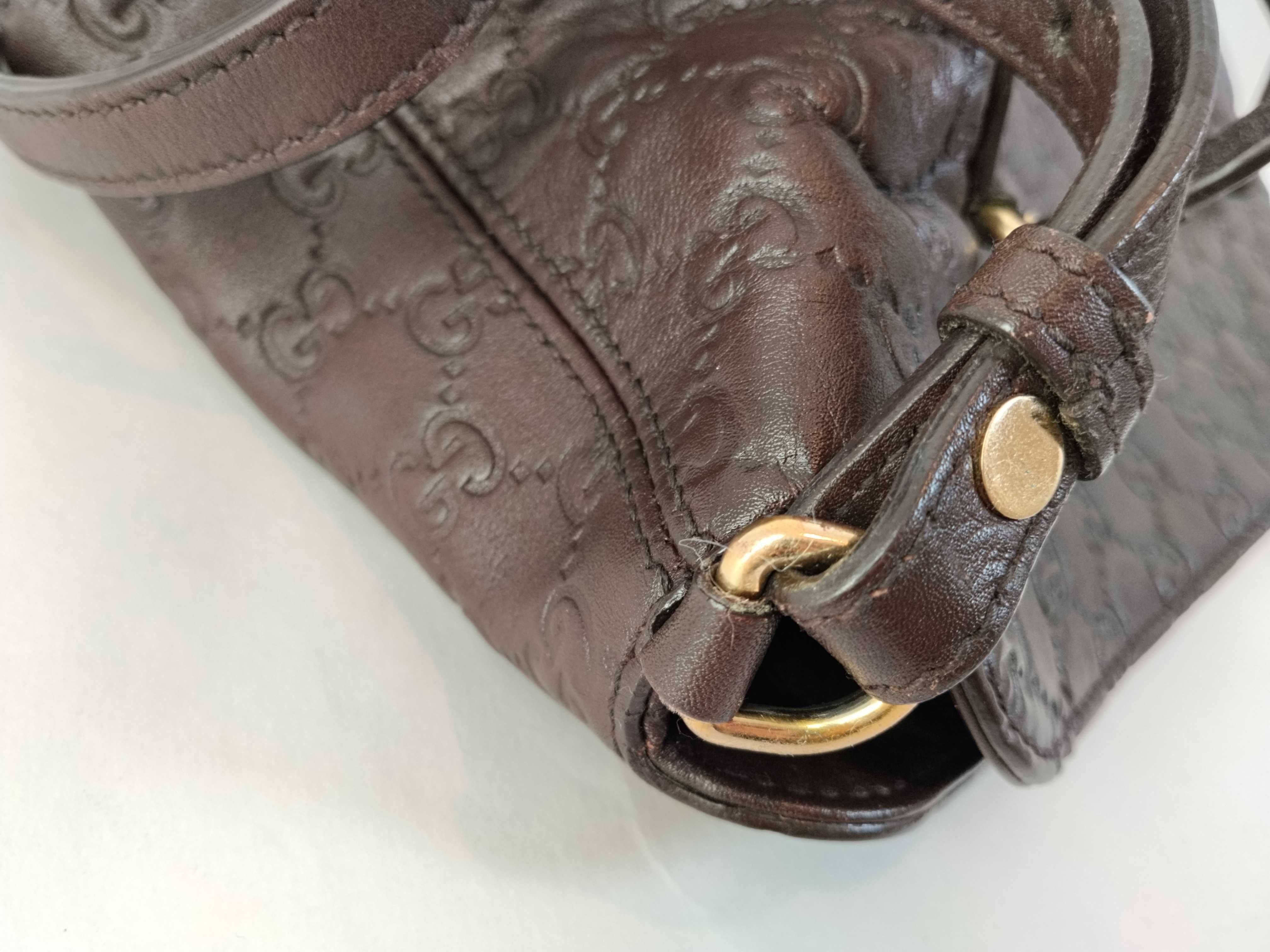 Britt GG Shima Leather Top Handle 2-Way Tote Bag (Handbag) — view 13