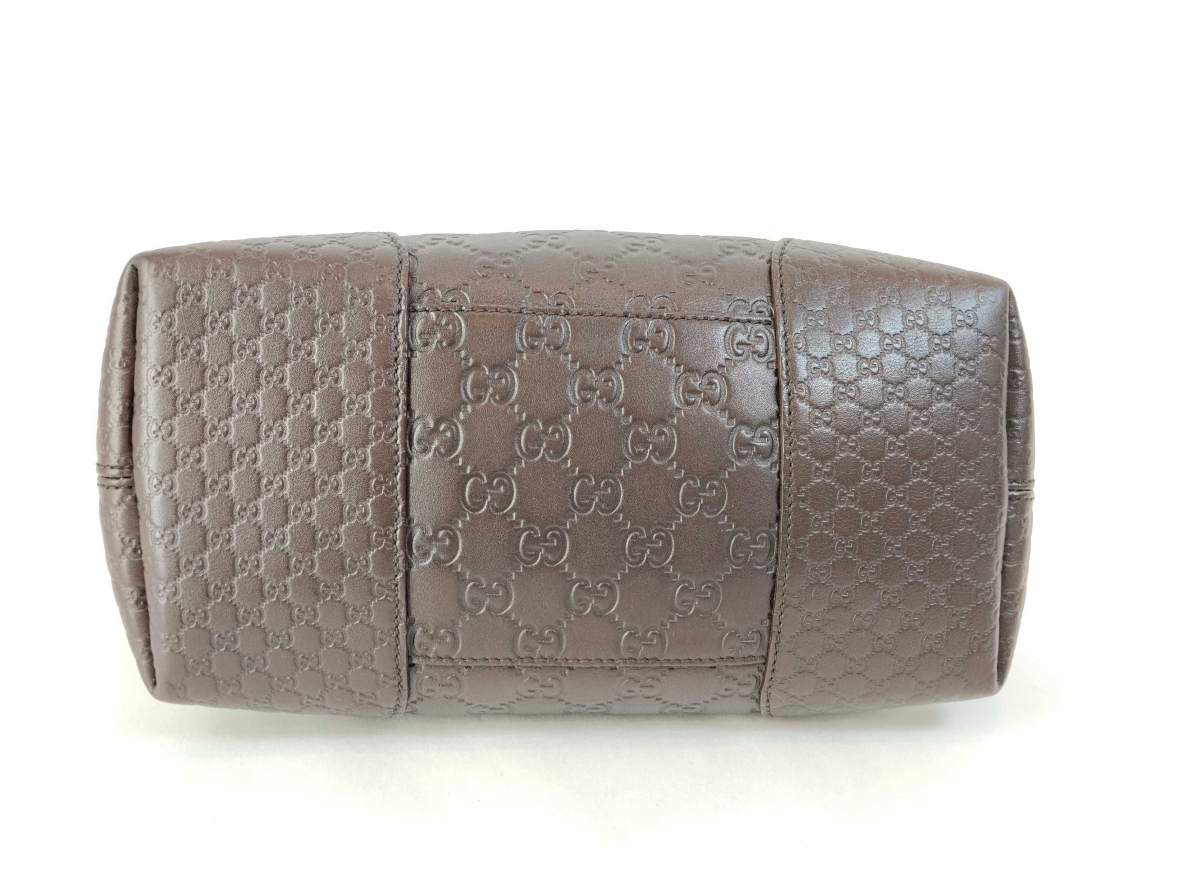 Britt GG Shima Leather Top Handle 2-Way Tote Bag (Handbag) — view 8