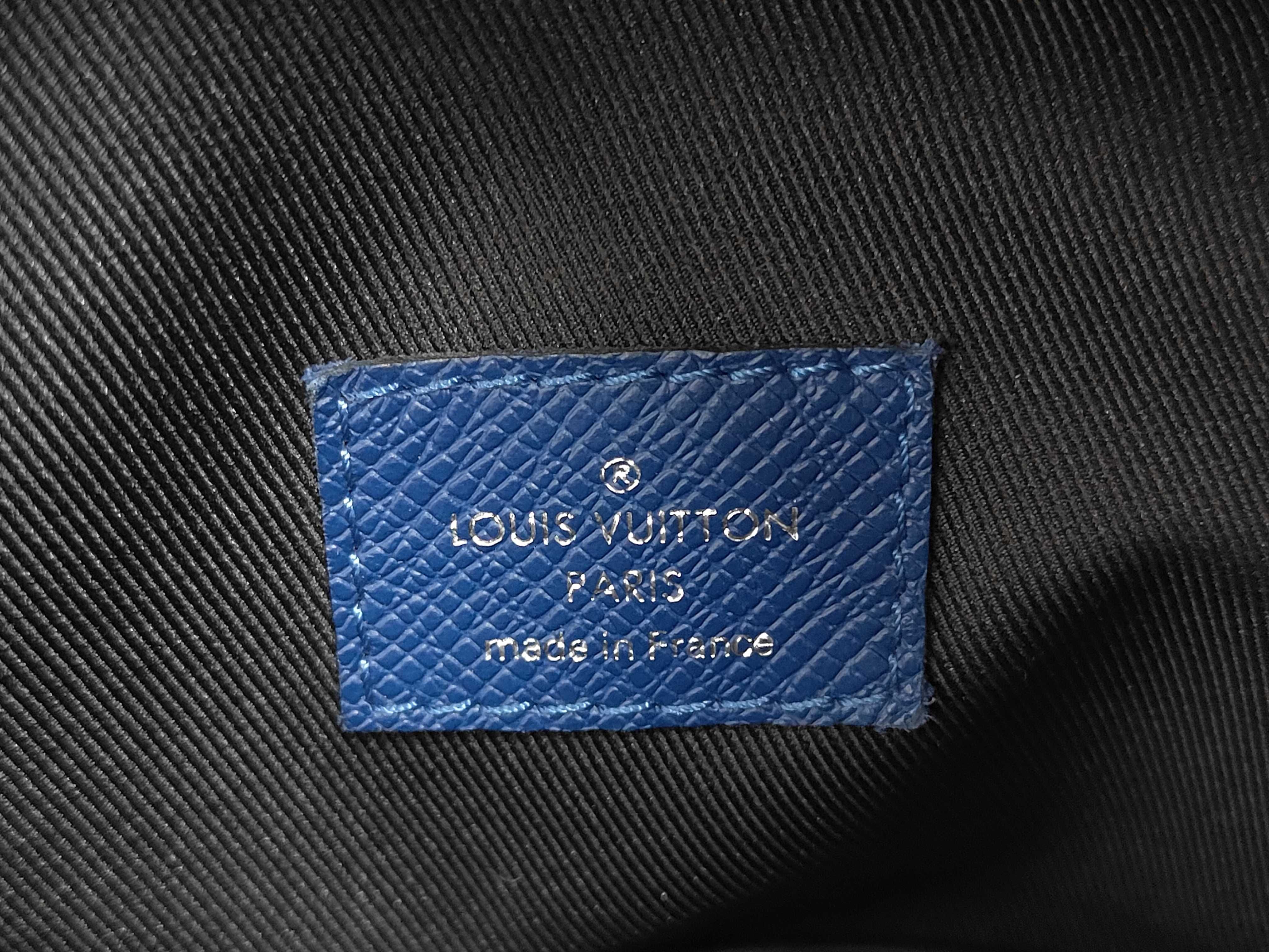 Taiga LV Louis Vuitton Leather Discovery Backpack Rucksack — view 11