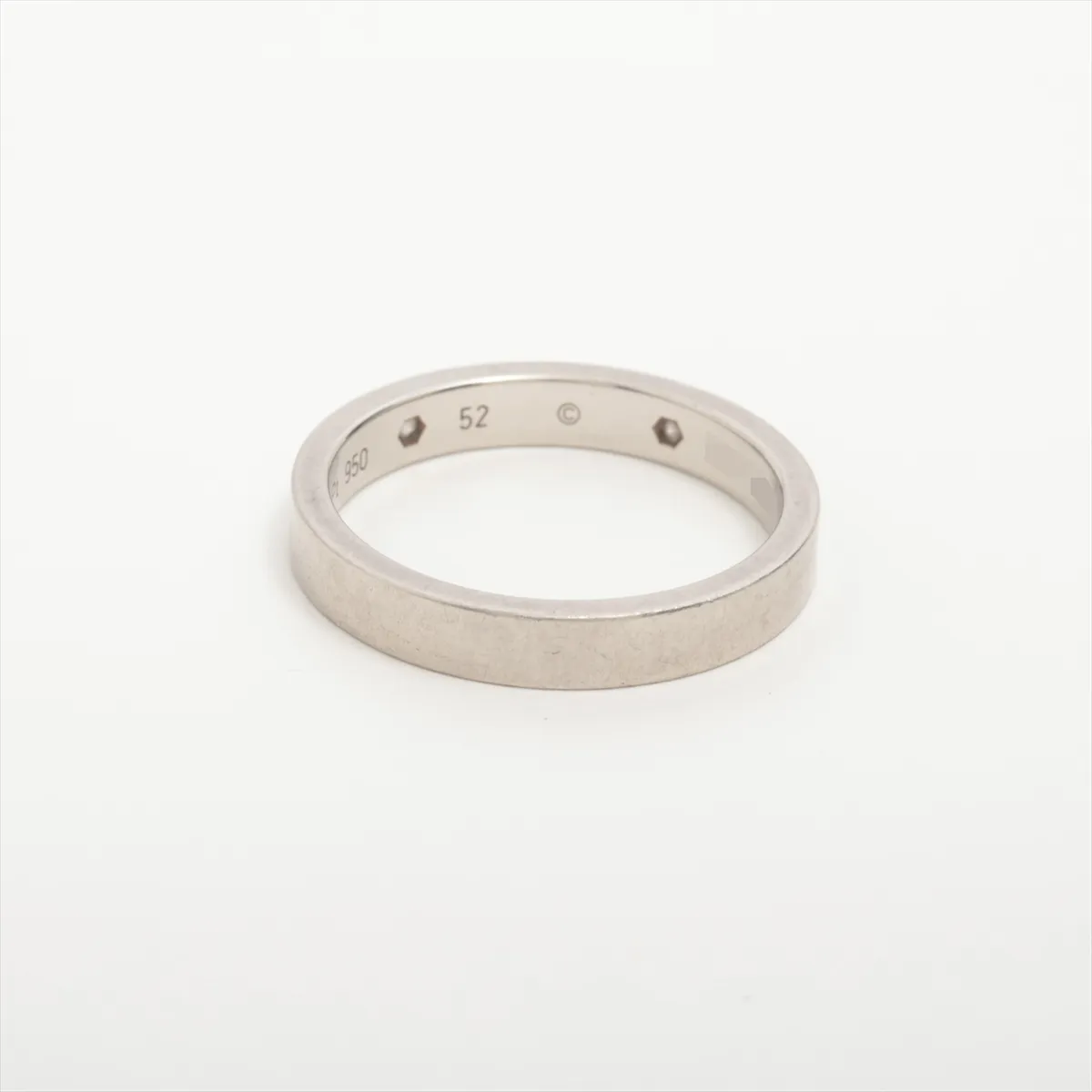 Wedding 2-Diamond Ring, Pt950, 4.9g, Size 52, PZ5799 — view 2