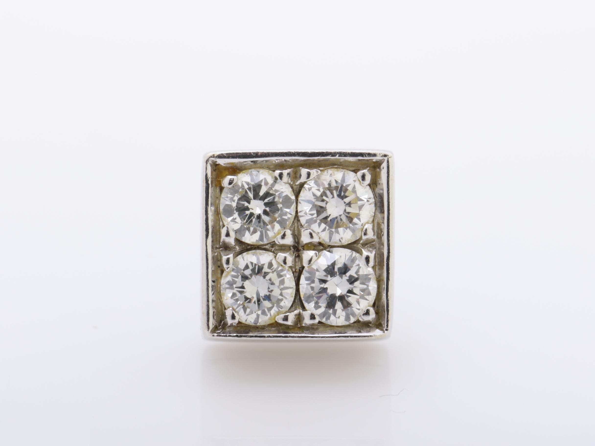 750WG Lucia Earrings, Diamond, 3.5g — view 2