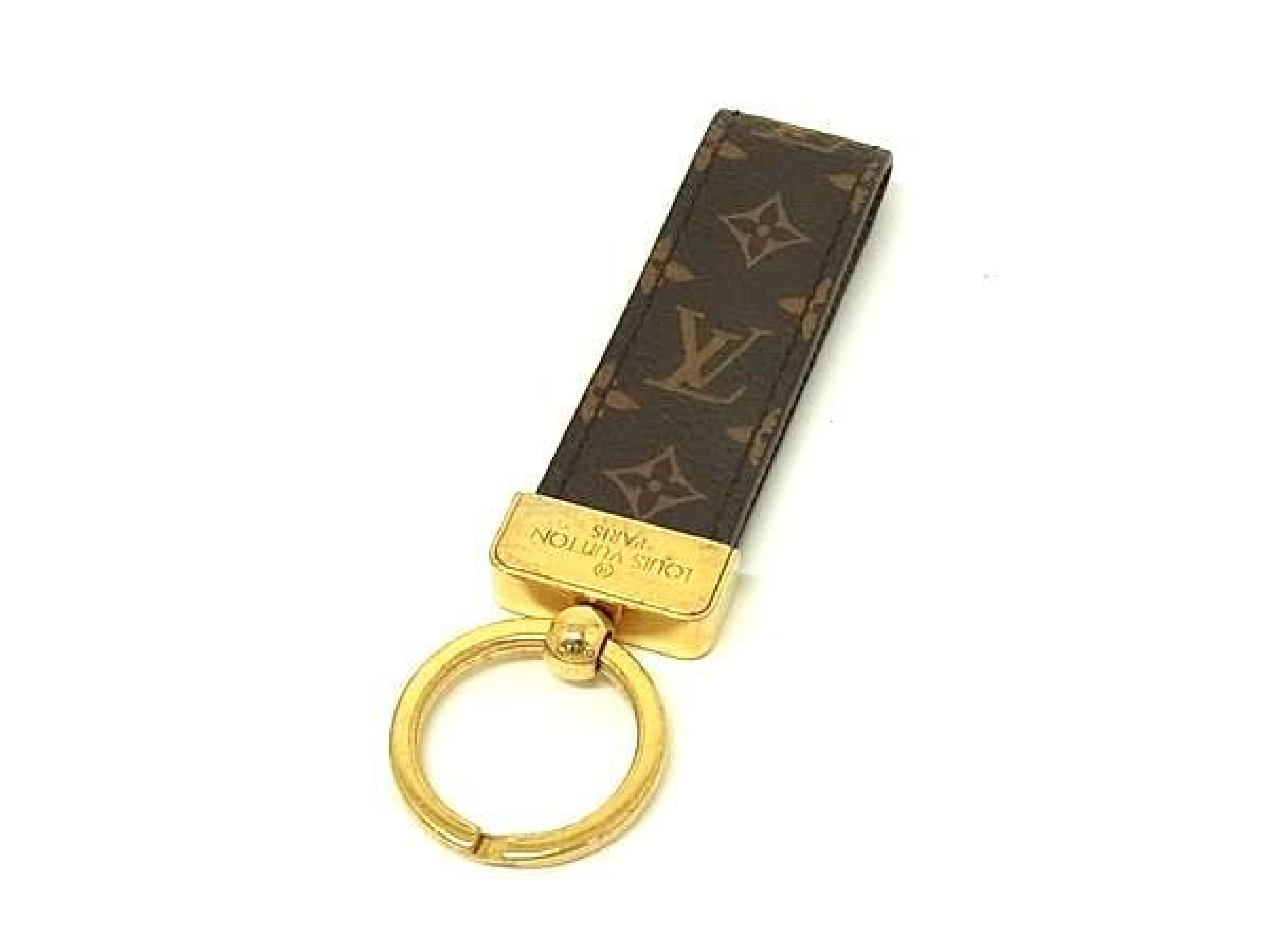 M65221 Monogram Porte Clés Dragonne Keyring Keychain Brown FY4032 Key Case/Keychain — view 2