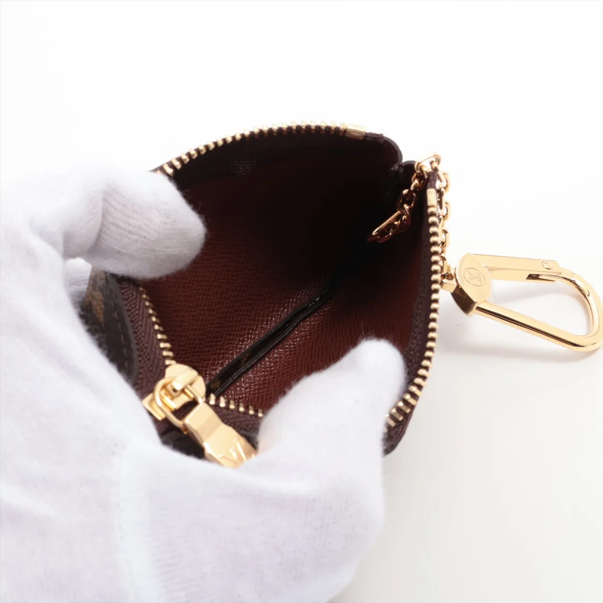 Monogram Pochette Clé M62650 CT3245 Brown Coin Case — view 3