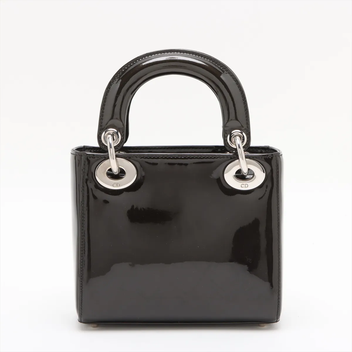Lady Dior Patent Leather 2WAY Handbag Green — view 2