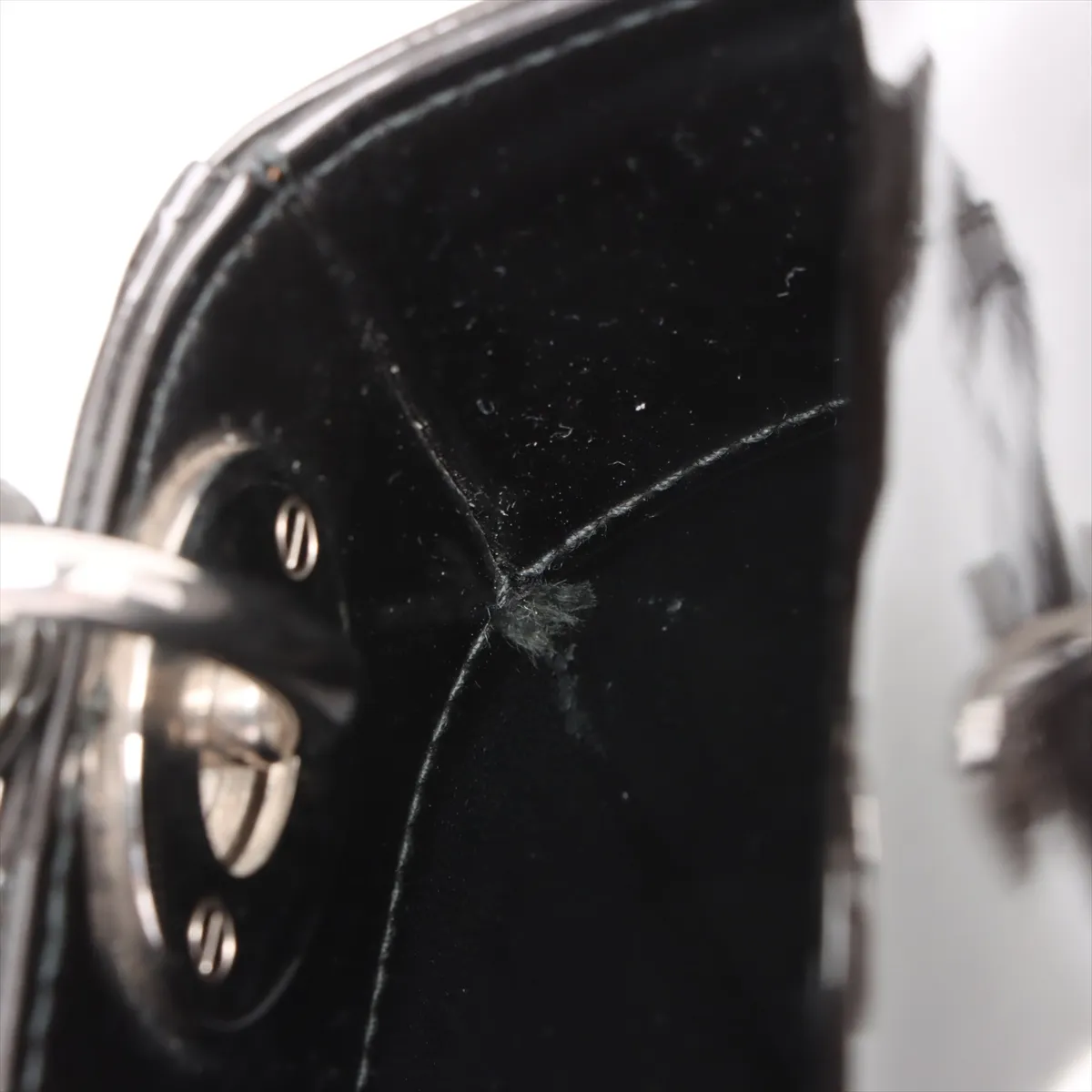 Lady Dior Patent Leather 2WAY Handbag Green — view 12