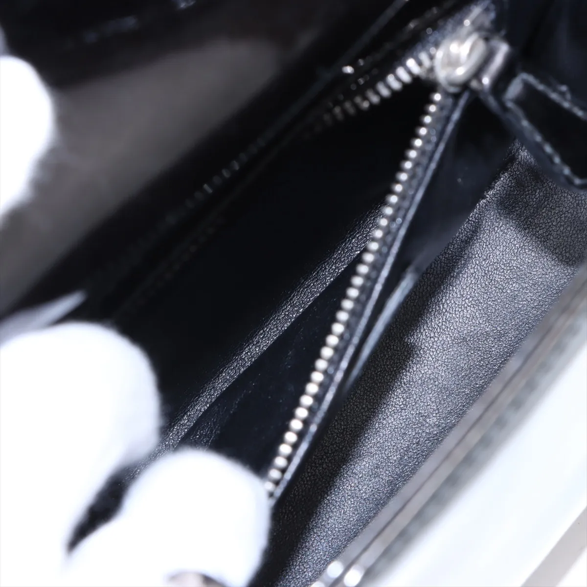 Lady Dior Patent Leather 2WAY Handbag Green — view 9