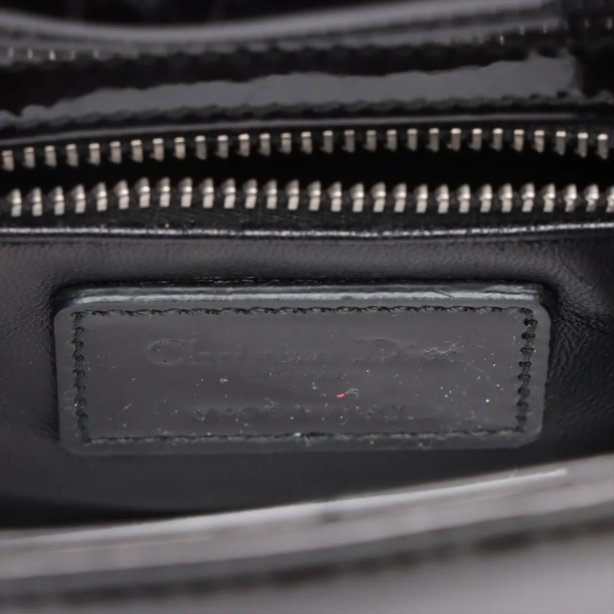 Lady Dior Patent Leather 2WAY Handbag Green — view 10