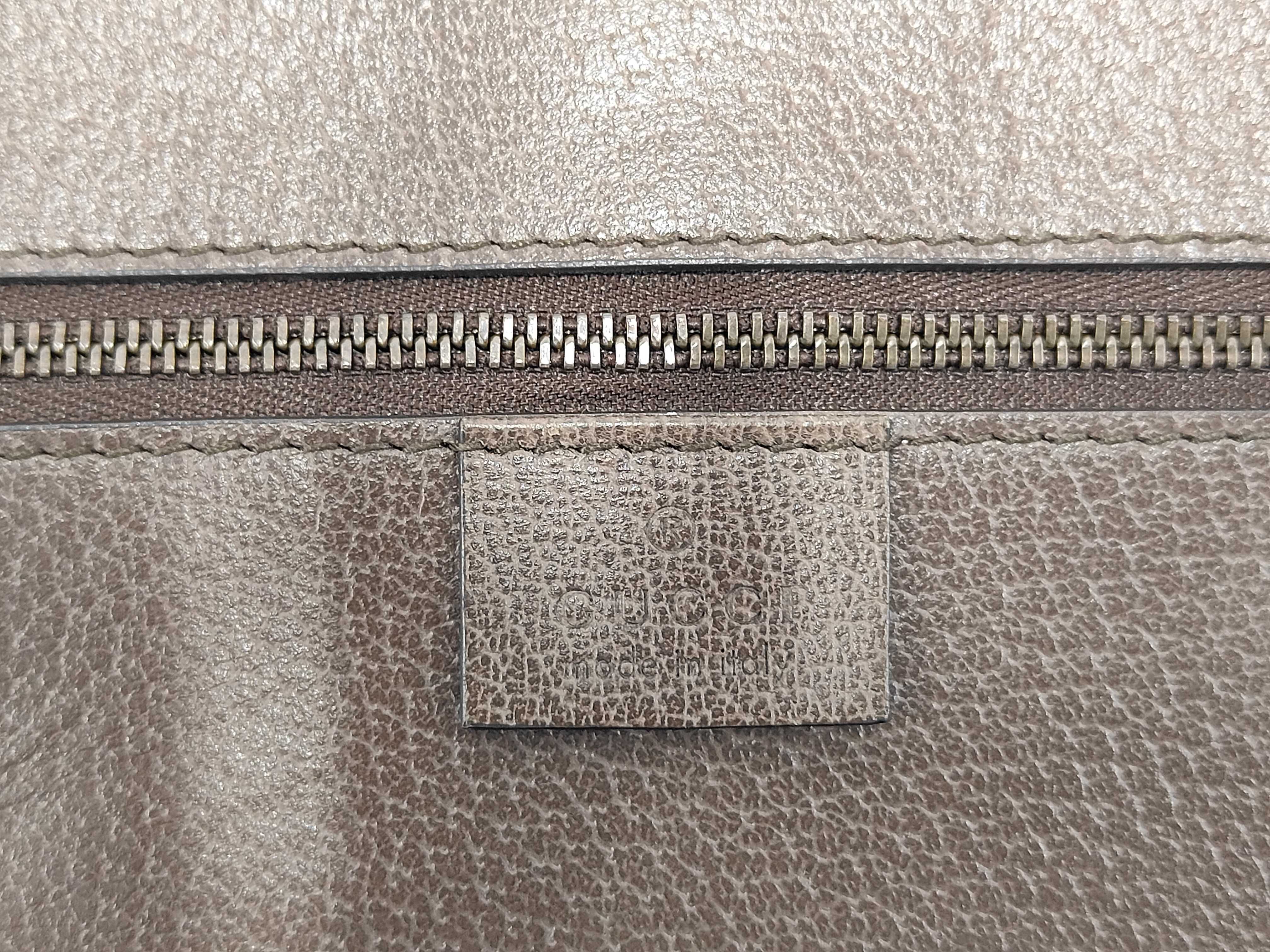 GG Supreme PVC x Leather Shoulder Bag, Brown, 548304 (Shoulder Bag) — view 9