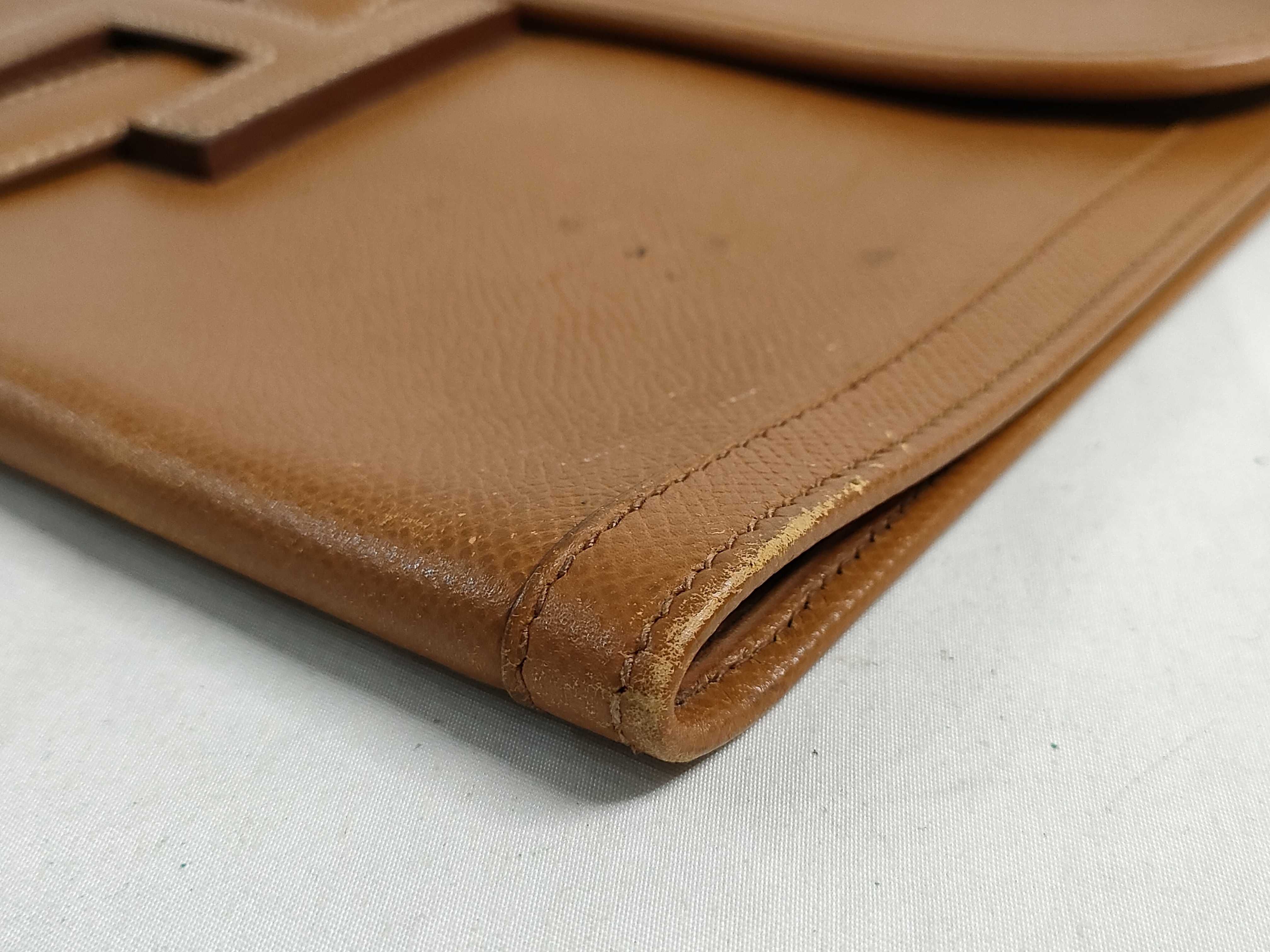 FR-Hermès Jige PM Cushbell Clutch Gold T: 1990 Clutch Bag — view 3