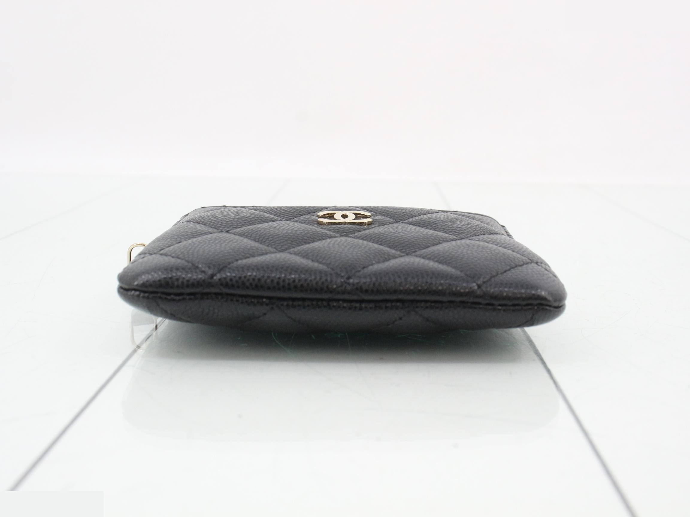 Caviar leather AP2061 coin case, black, with sticker (serial number in the 30s). — view 3
