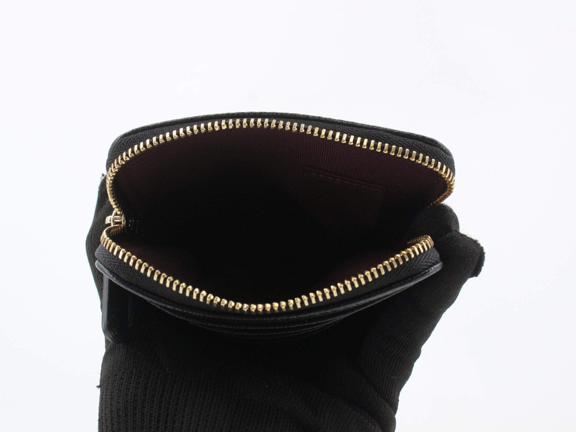 Caviar leather AP2061 coin case, black, with sticker (serial number in the 30s). — view 4