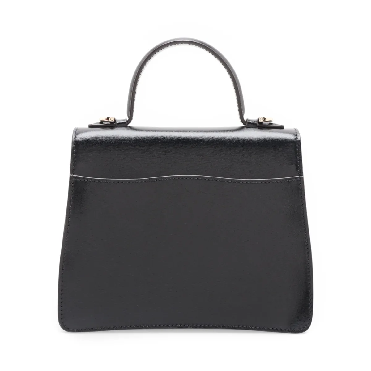 Panthère Leather 2-Way Handbag, Black, with Mirror — view 2