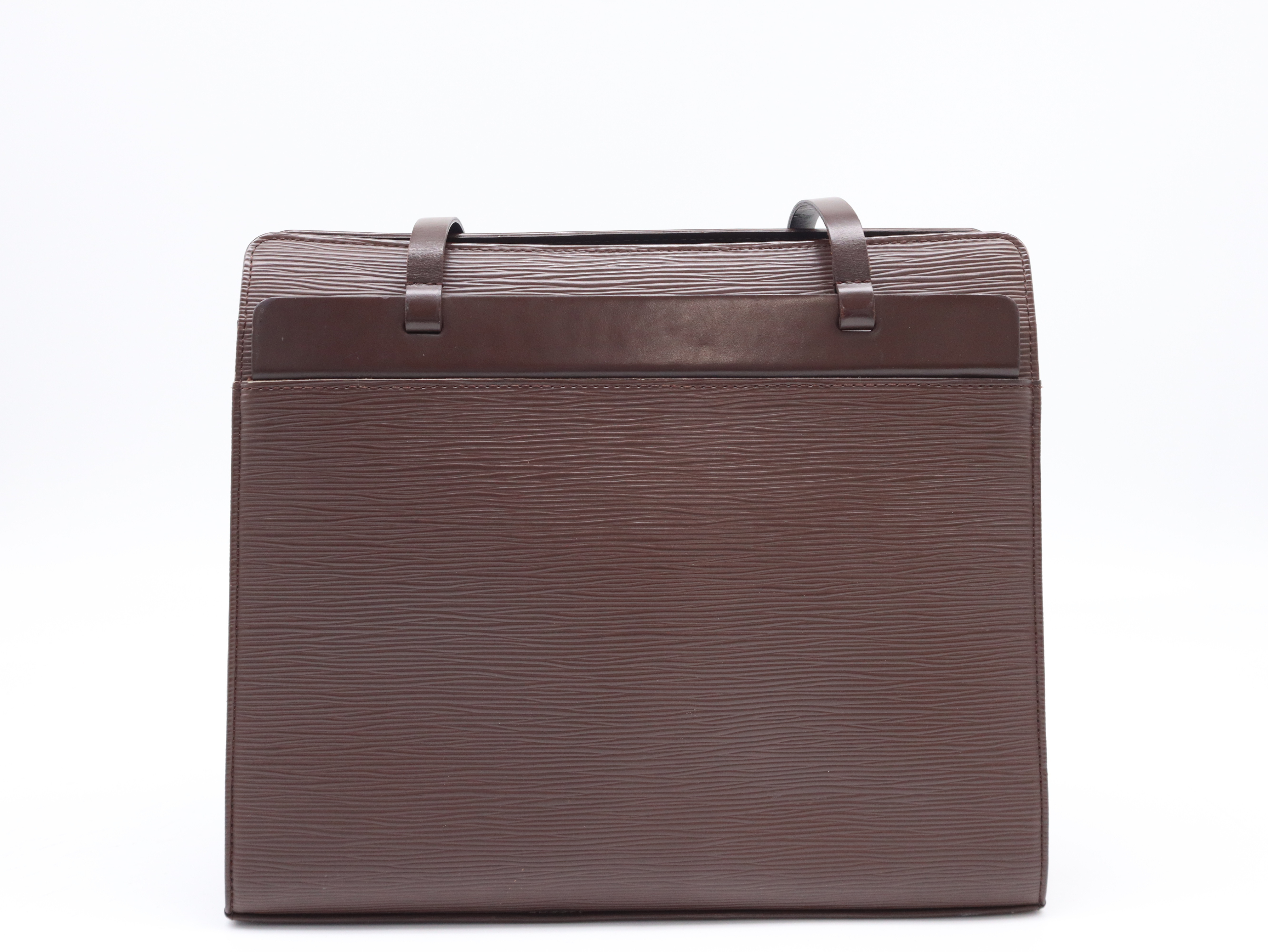 M5249D Epi Croisette PM Mocha Tote Bag — view 2