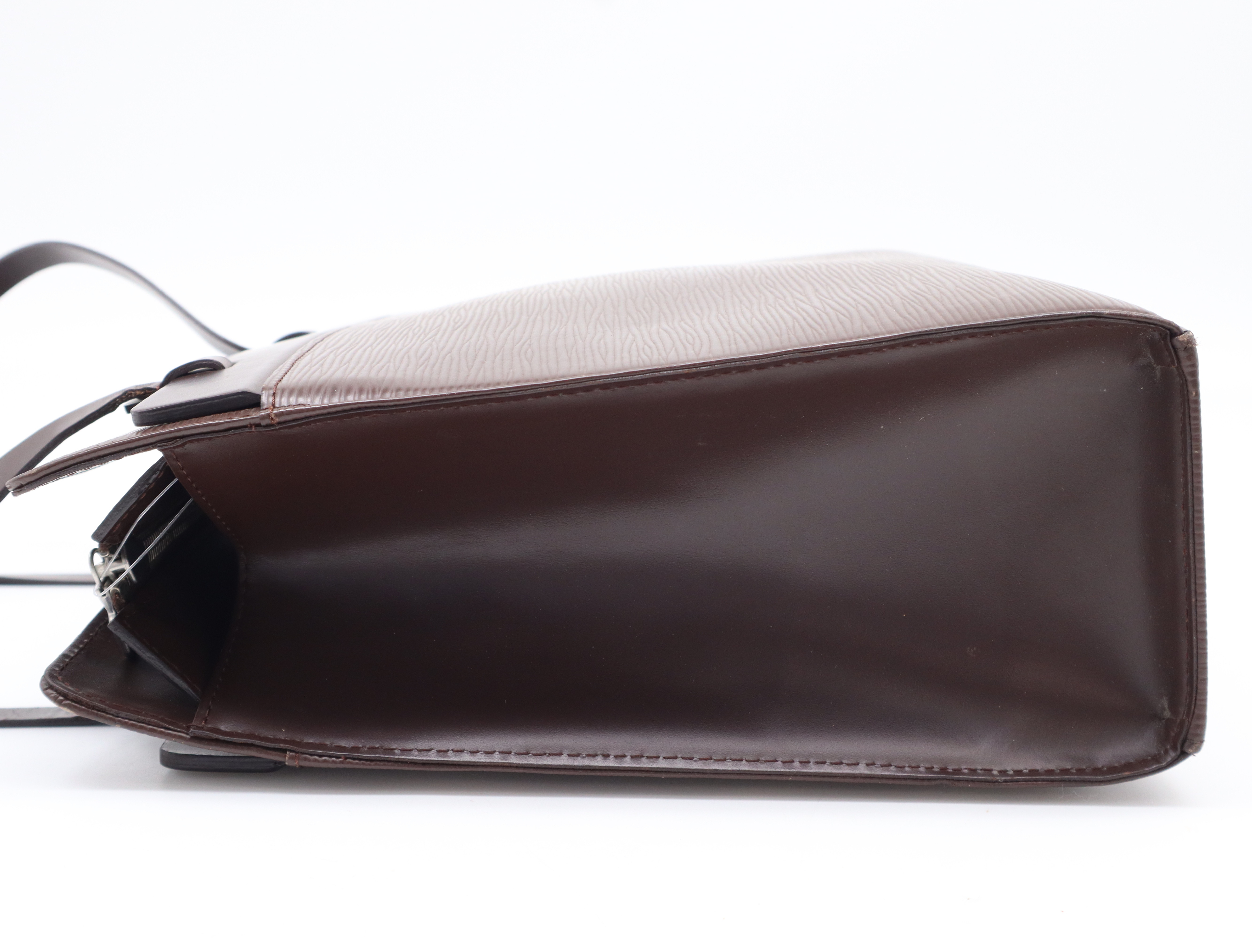 M5249D Epi Croisette PM Mocha Tote Bag — view 3