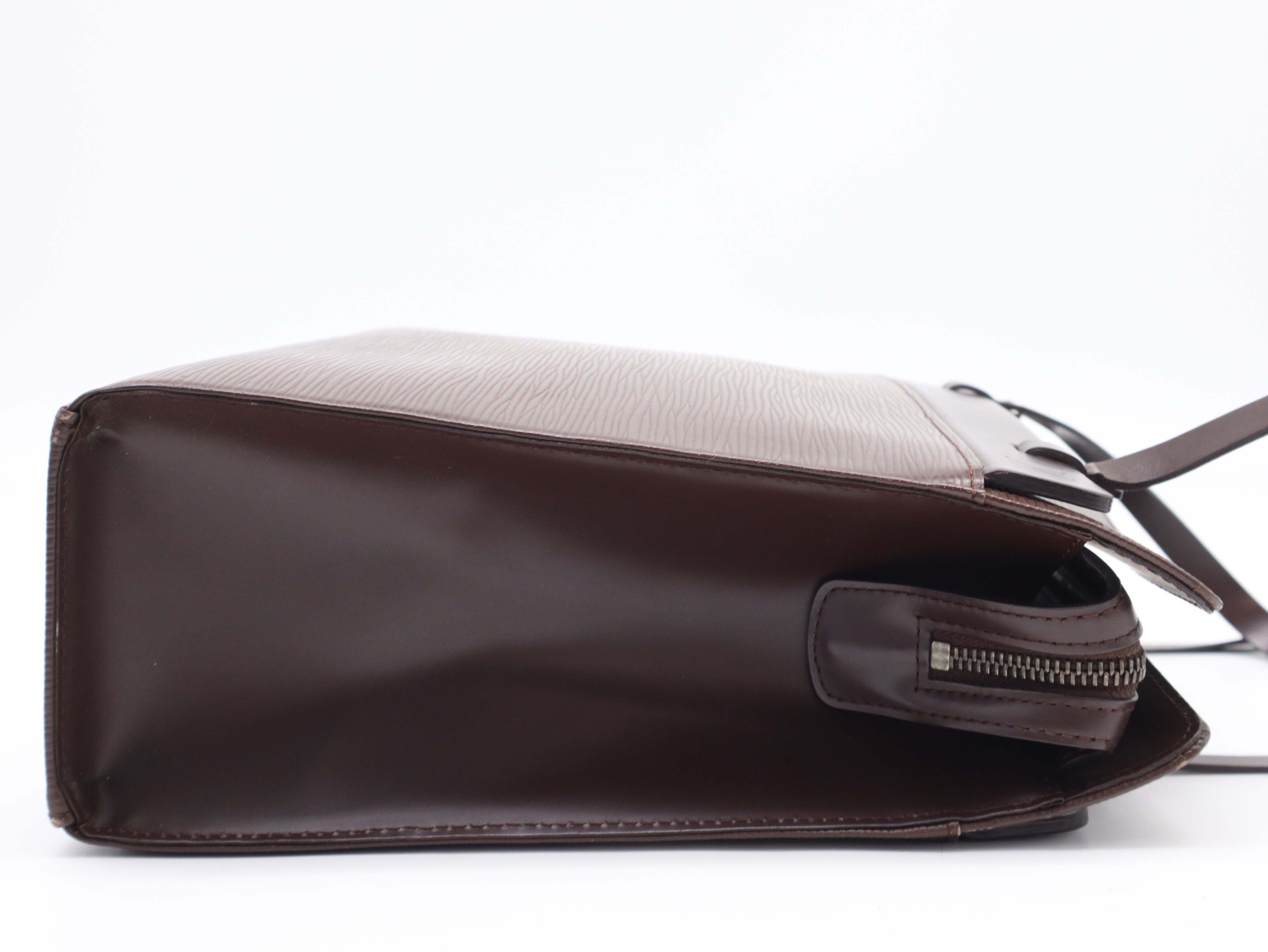 M5249D Epi Croisette PM Mocha Tote Bag — view 5