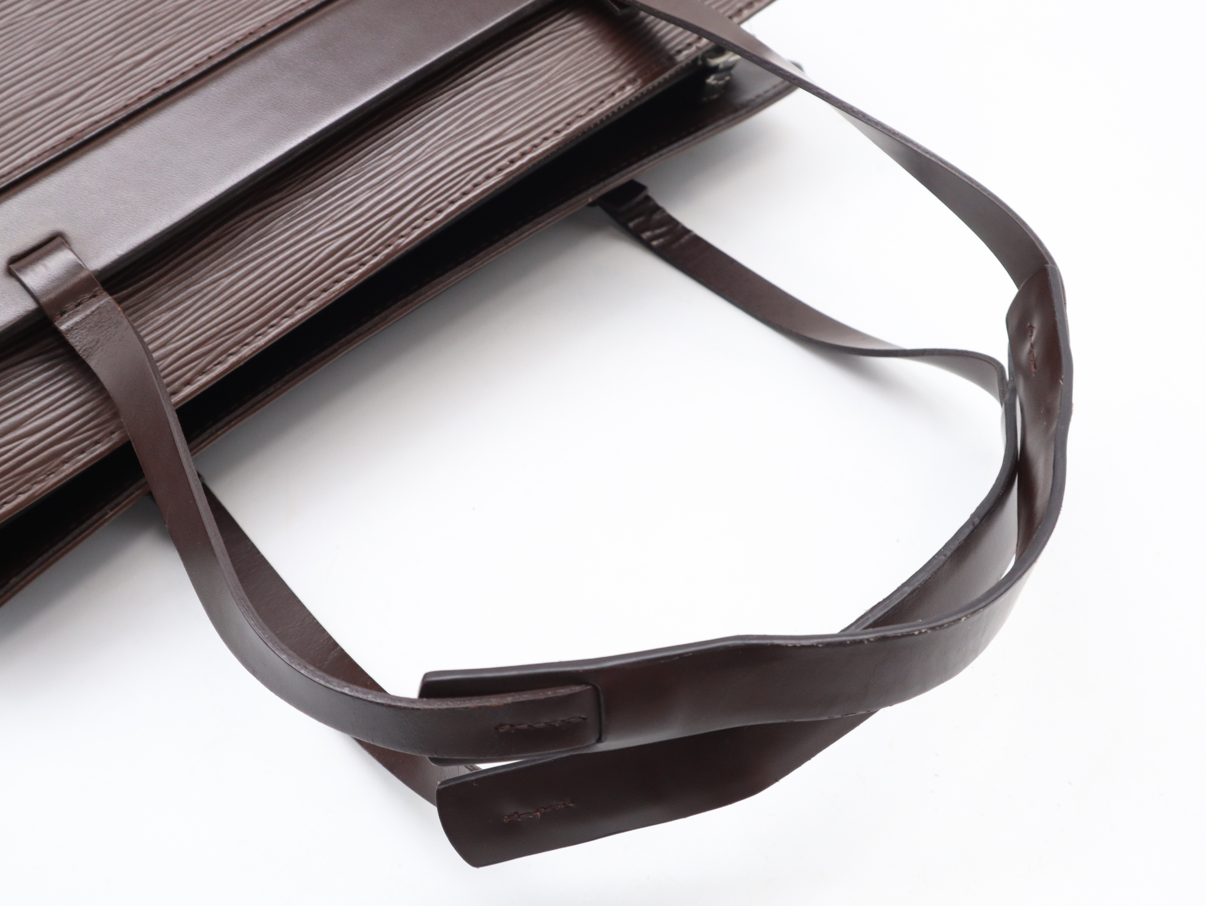 M5249D Epi Croisette PM Mocha Tote Bag — view 6