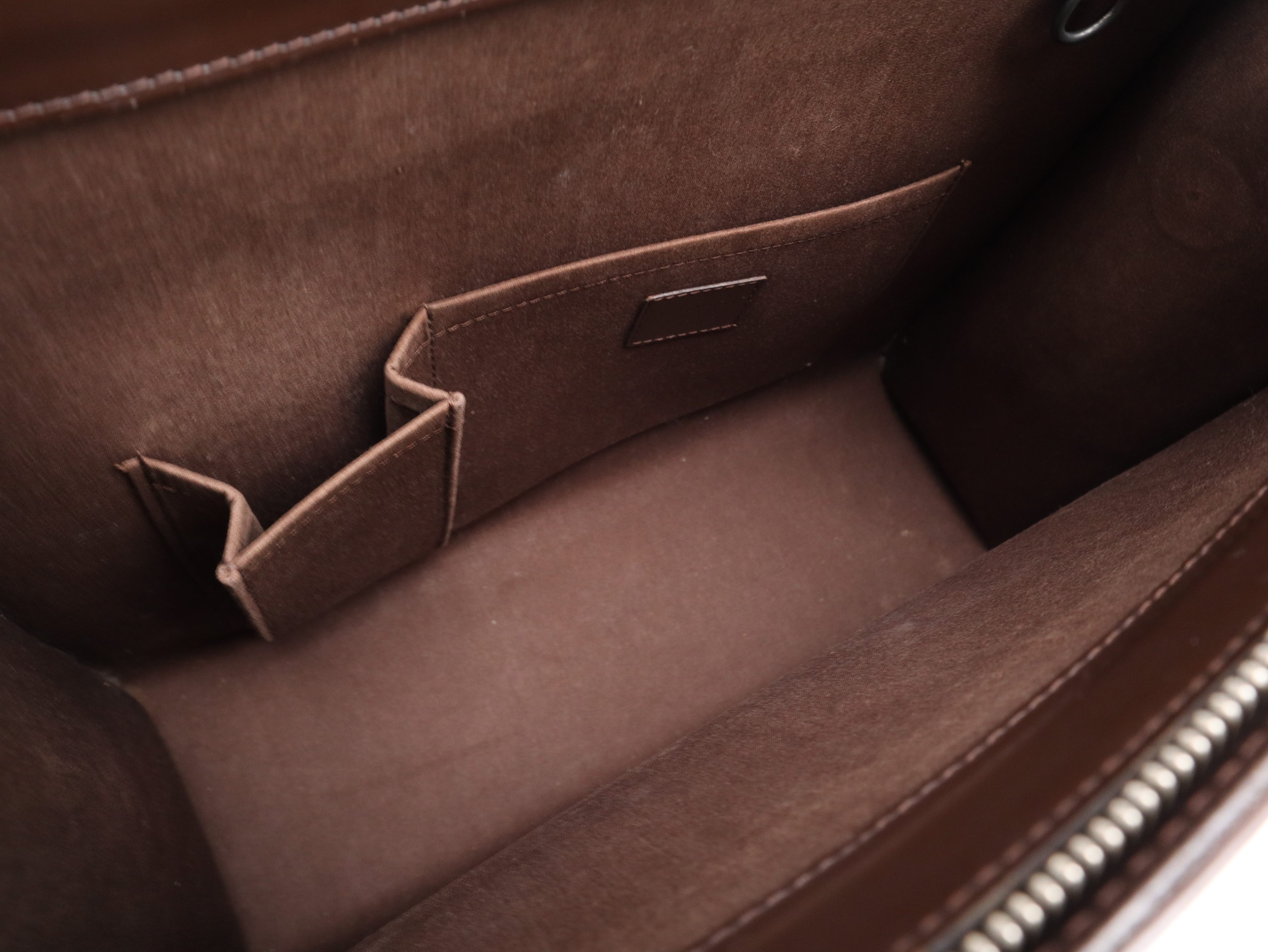 M5249D Epi Croisette PM Mocha Tote Bag — view 10