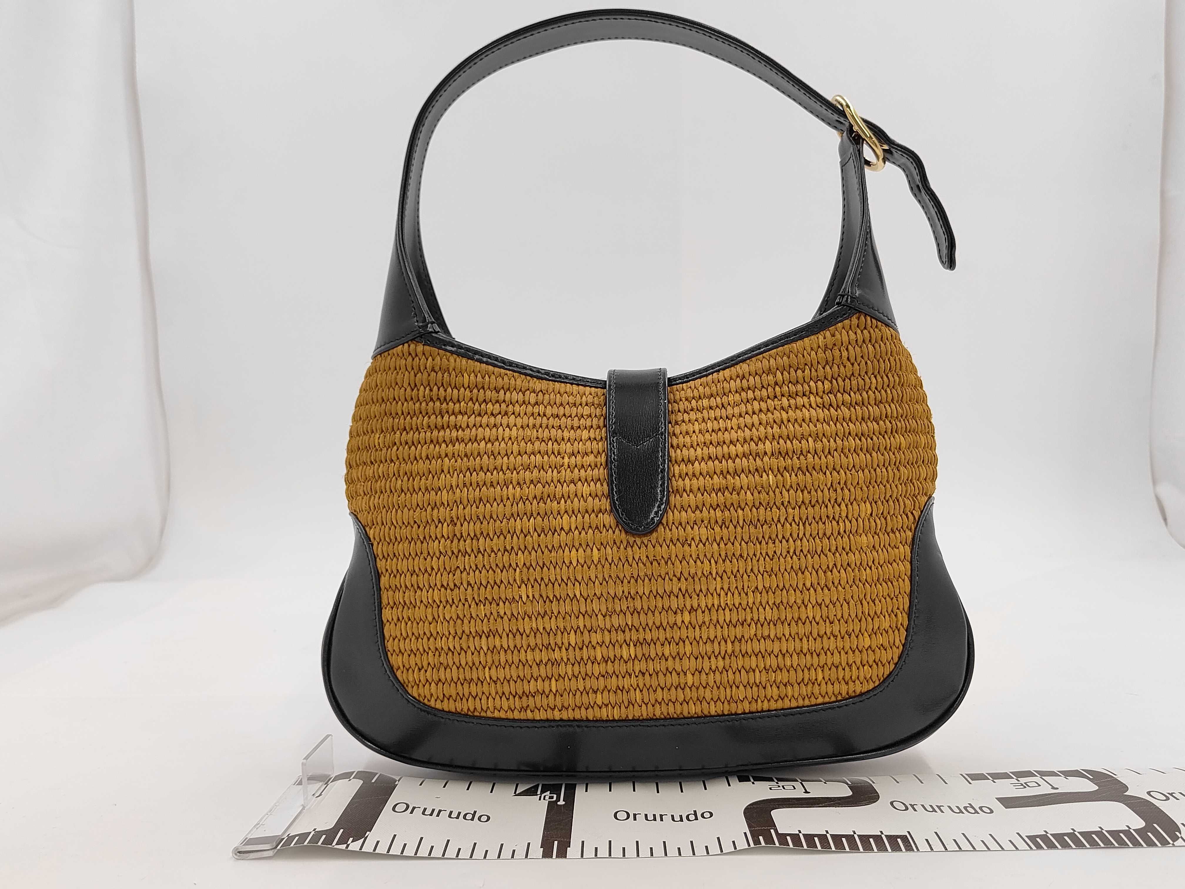 Jackie 1961 2-Way Shoulder Bag, Raffia, 636706 (Handbag) — view 2