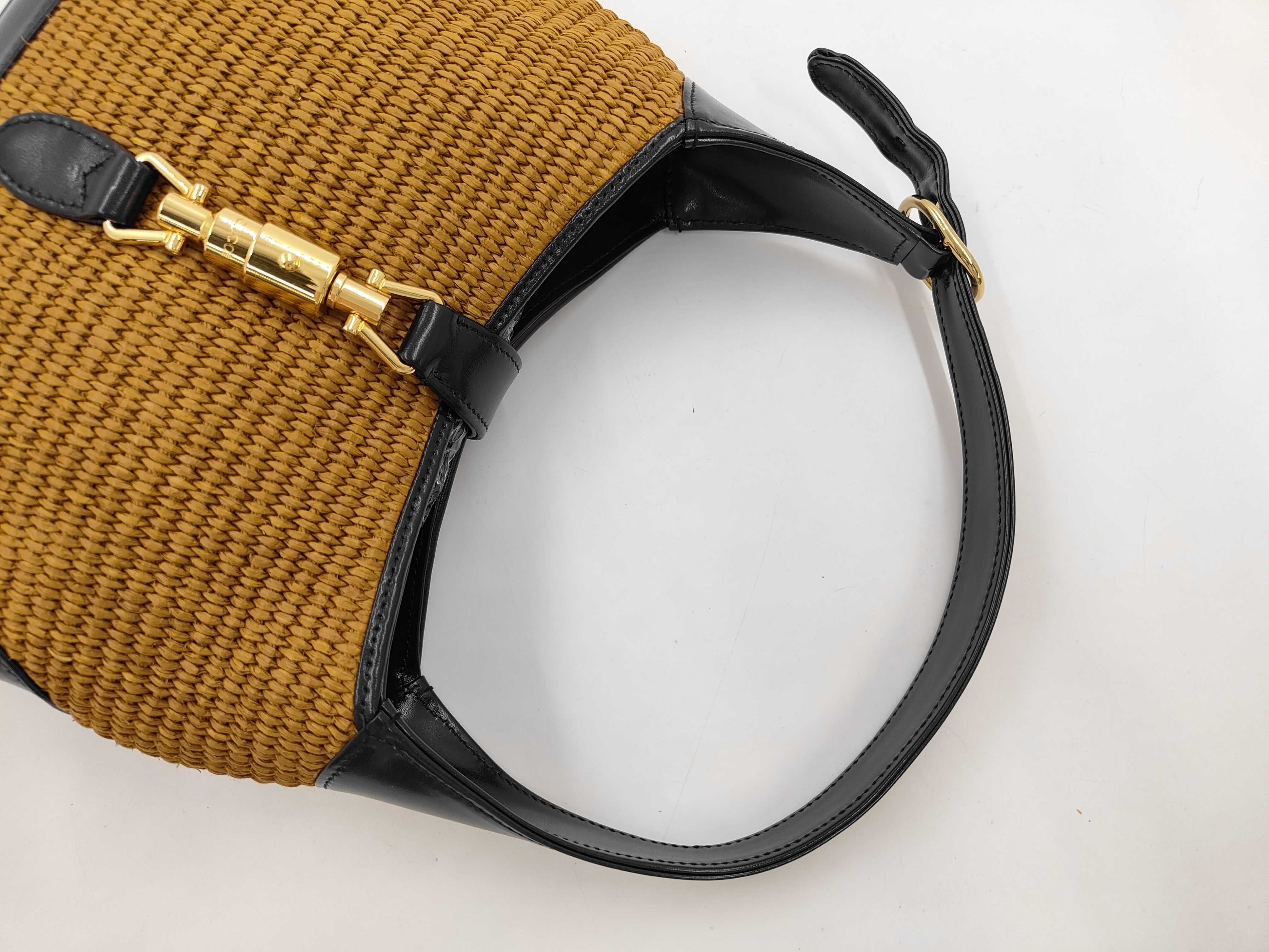Jackie 1961 2-Way Shoulder Bag, Raffia, 636706 (Handbag) — view 5