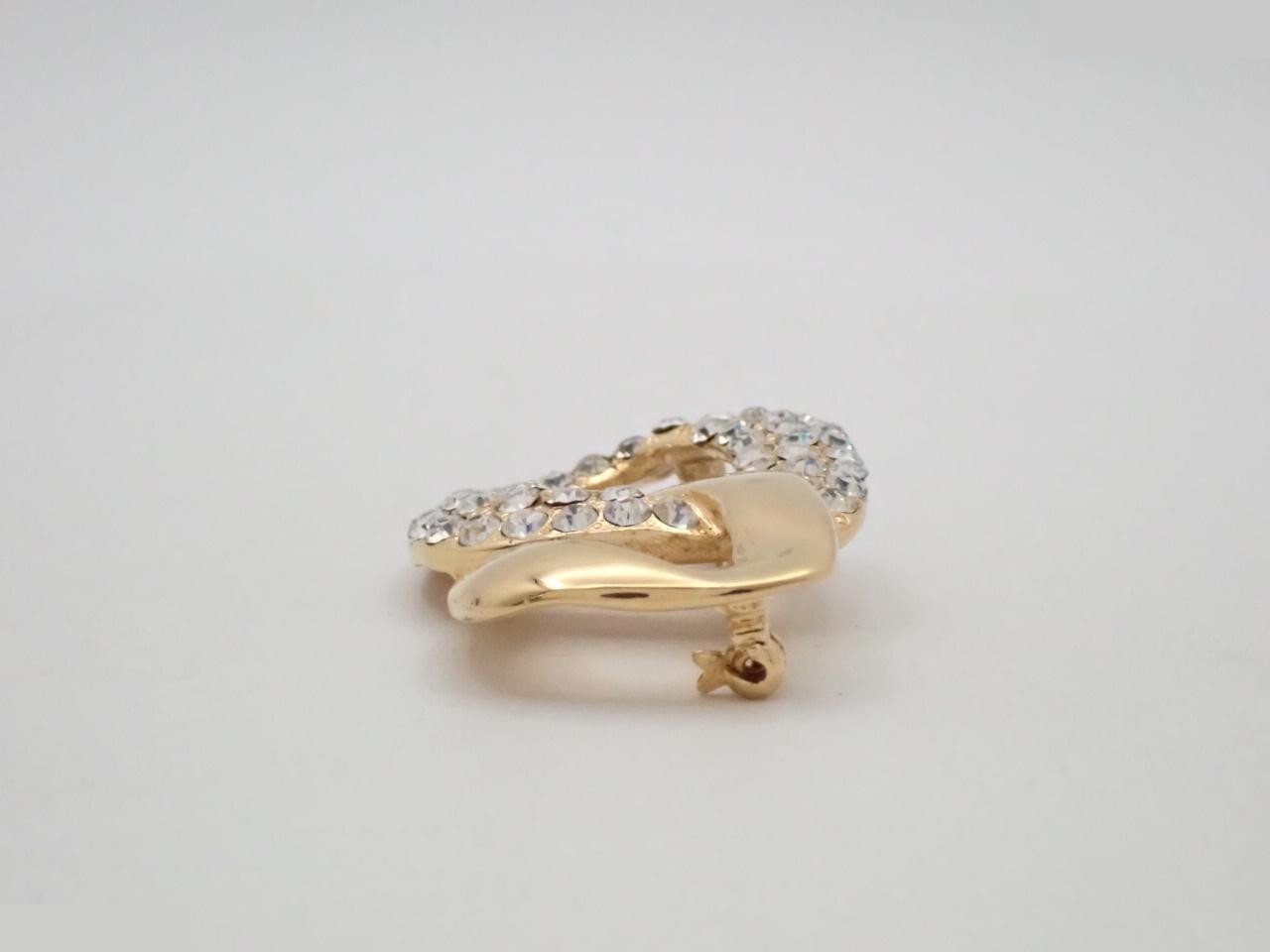 Rhinestone Gold Brooch — view 3