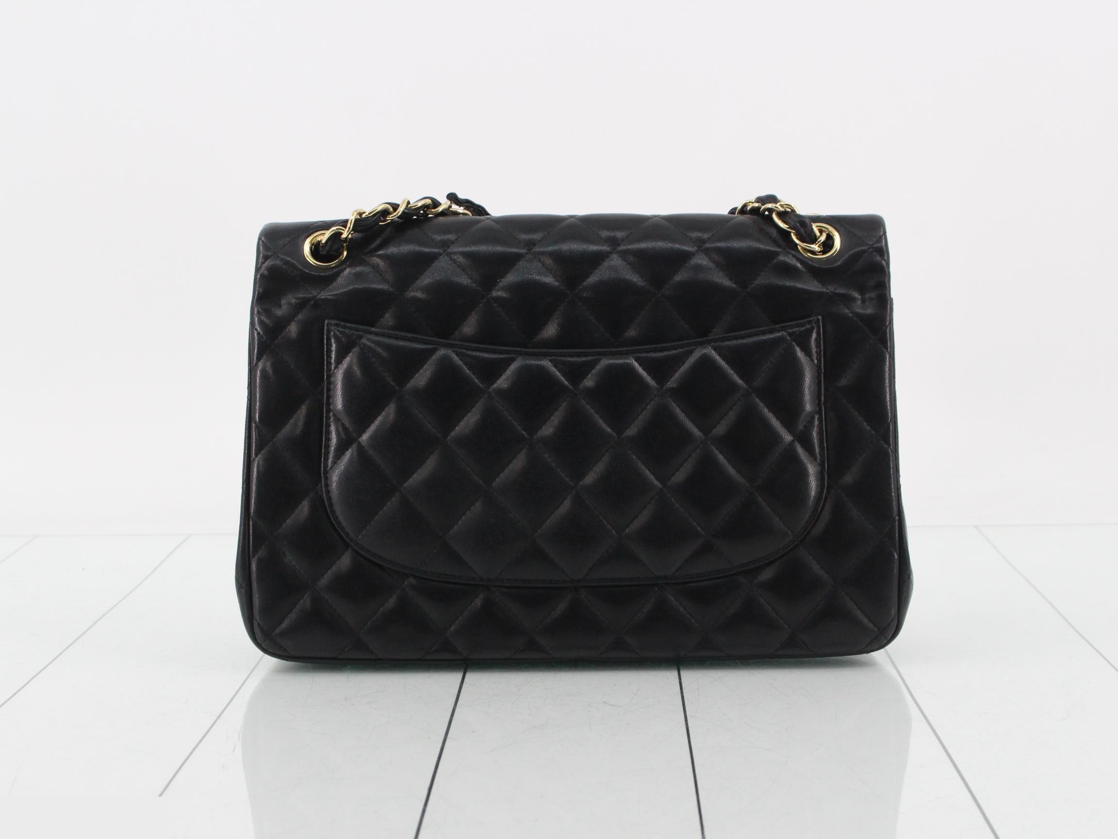 Large Matelassé 30 Lambskin Double Flap Double Chain Shoulder Bag — view 2
