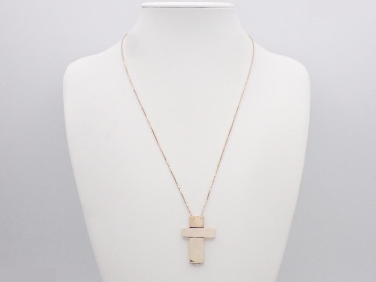 Separate cross necklace, 925 sterling silver, 18.2g, neck circumference approx. 62cm — view 3