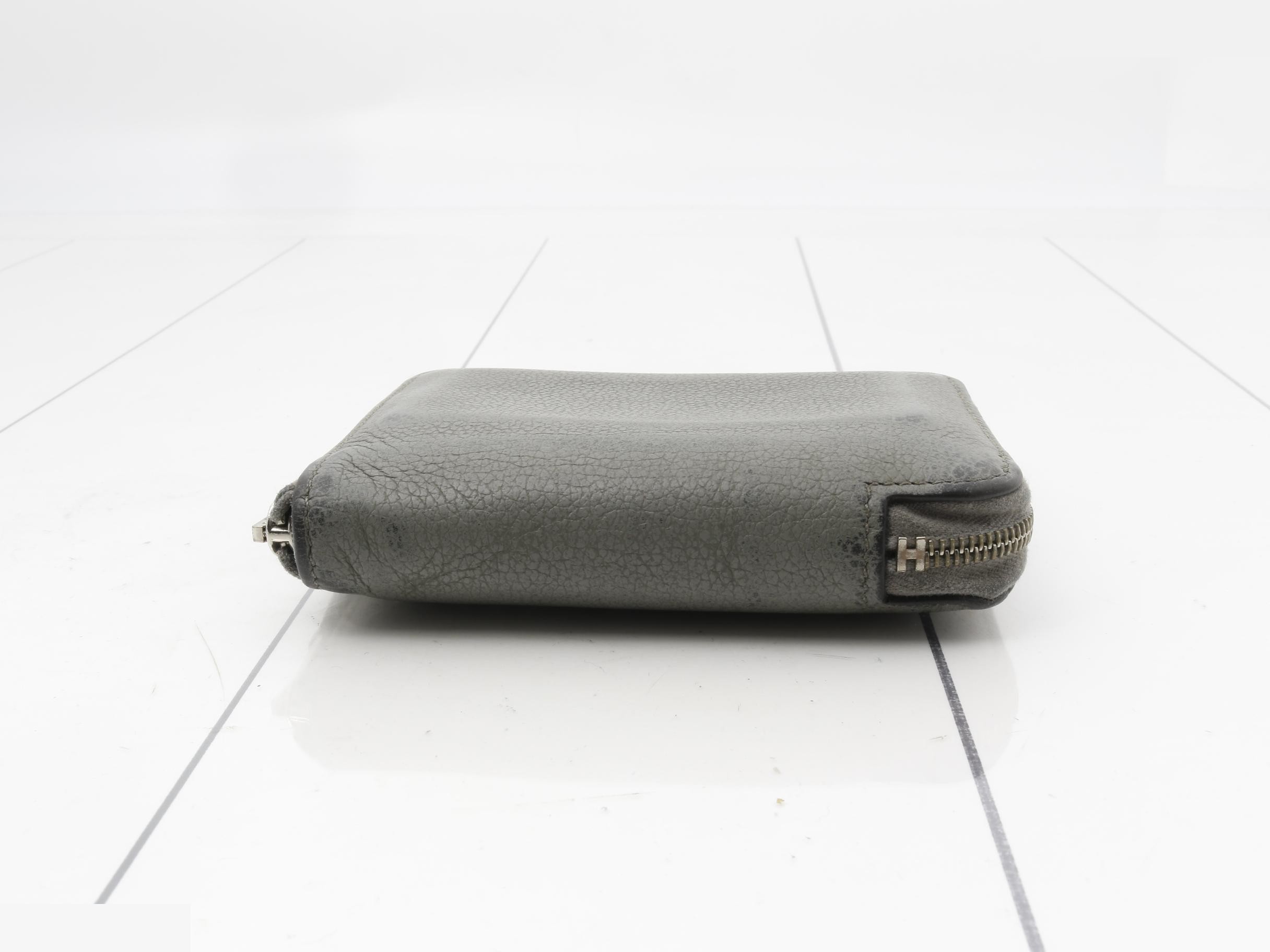 Wallet, "Silk In Compact," Gray, Double Stamp — view 3