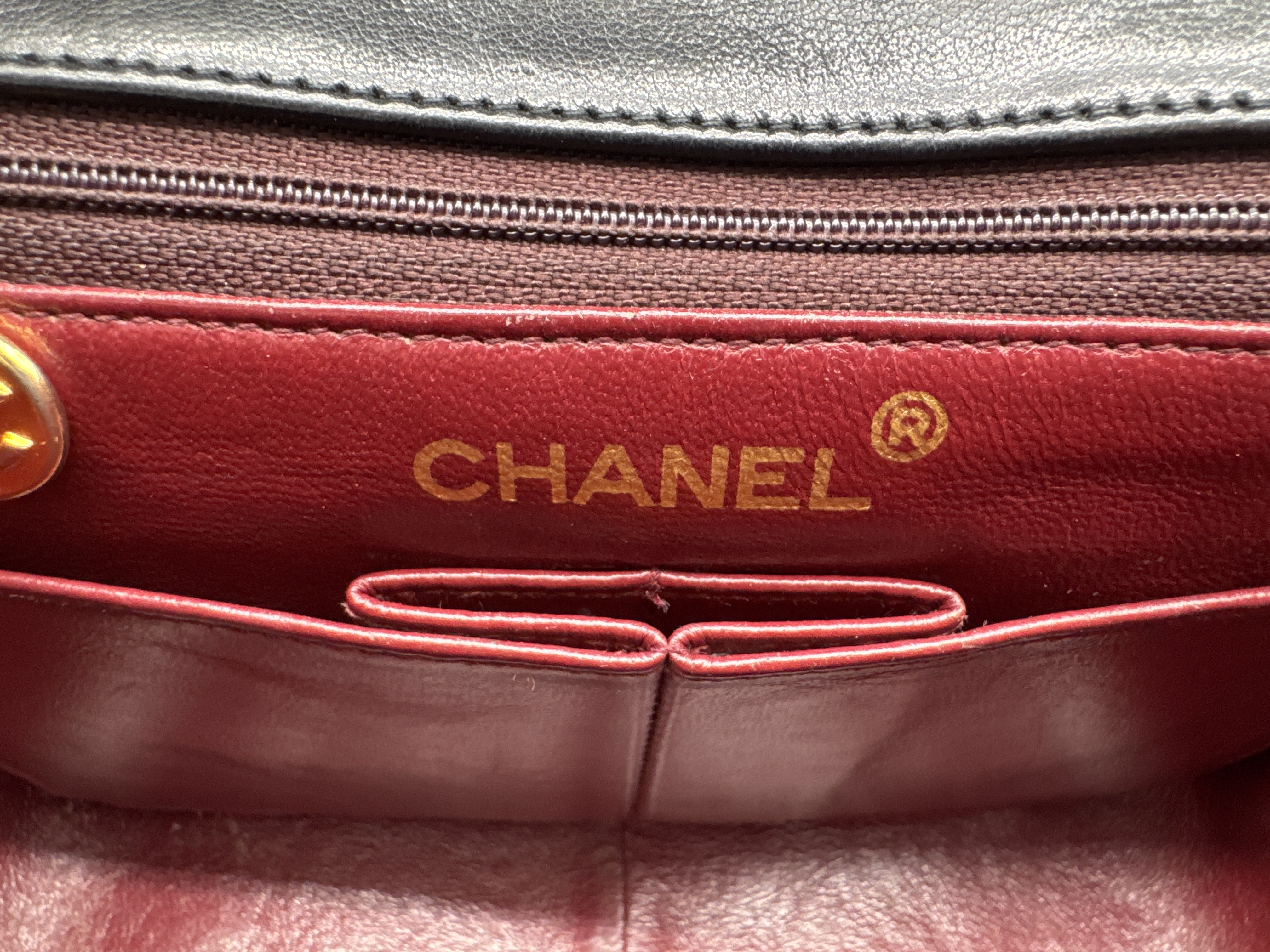 Lambskin Mini Matelassé 20 Black Shoulder Bag — view 11