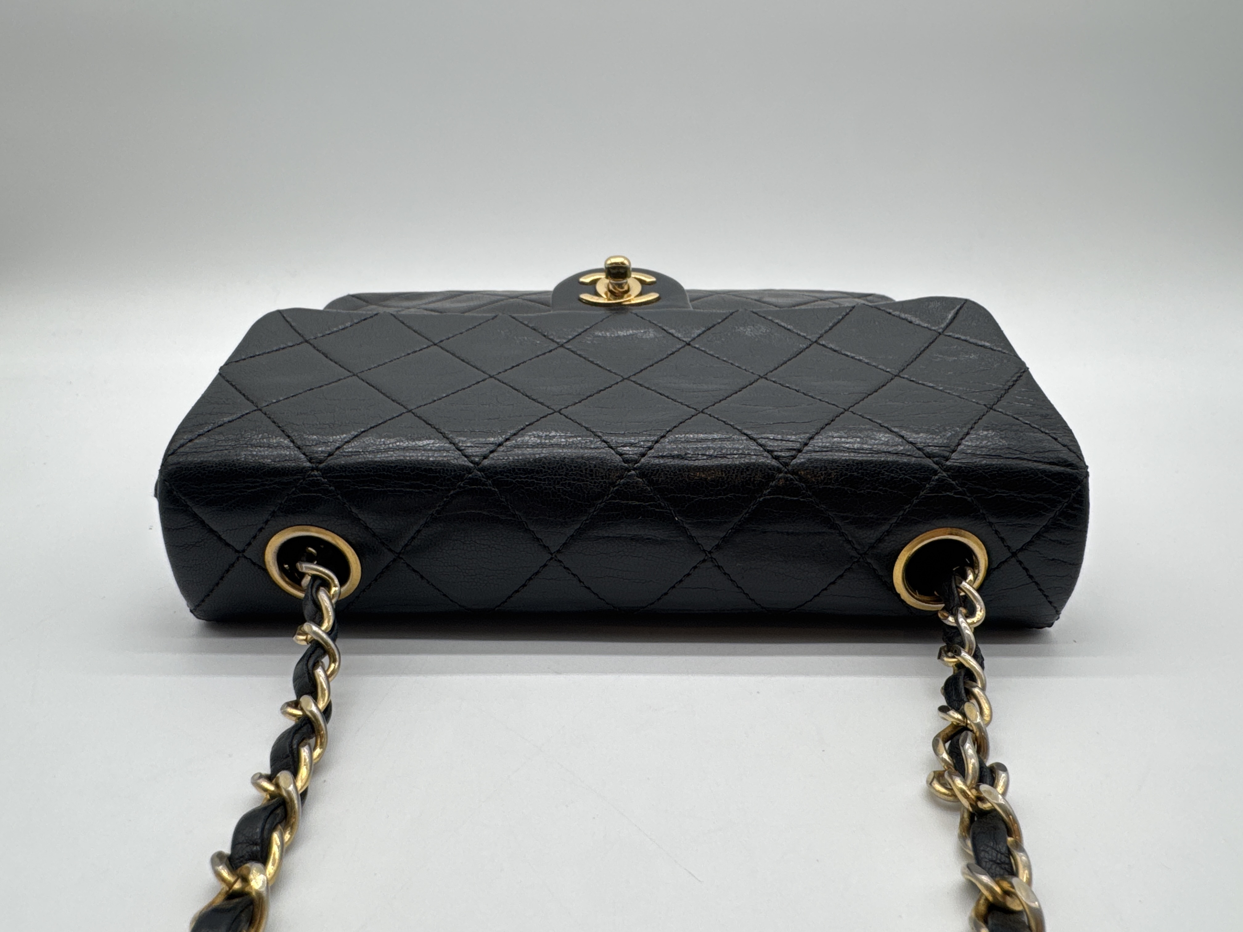 Lambskin Mini Matelassé 20 Black Shoulder Bag — view 5