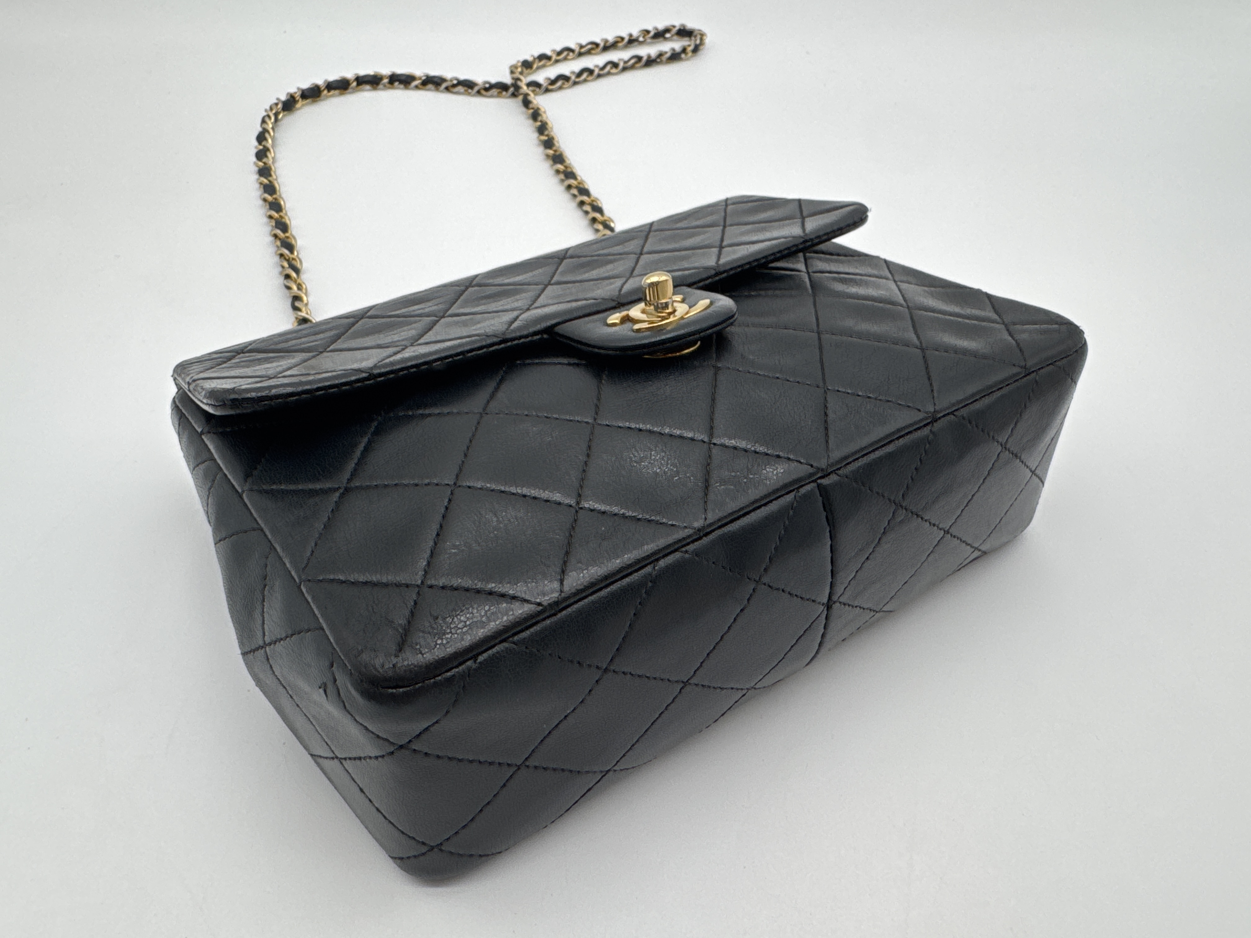 Lambskin Mini Matelassé 20 Black Shoulder Bag — view 6