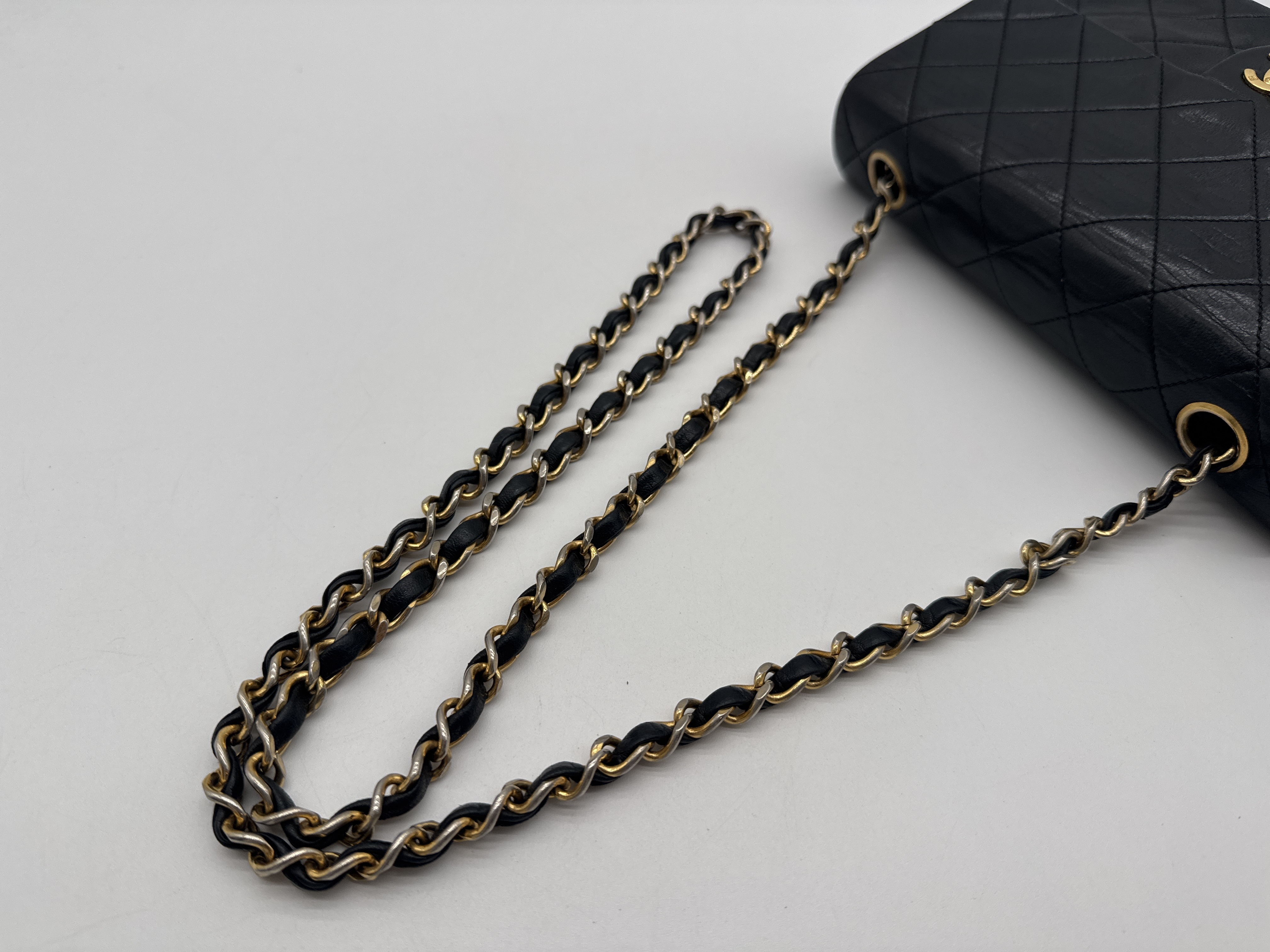 Lambskin Mini Matelassé 20 Black Shoulder Bag — view 8