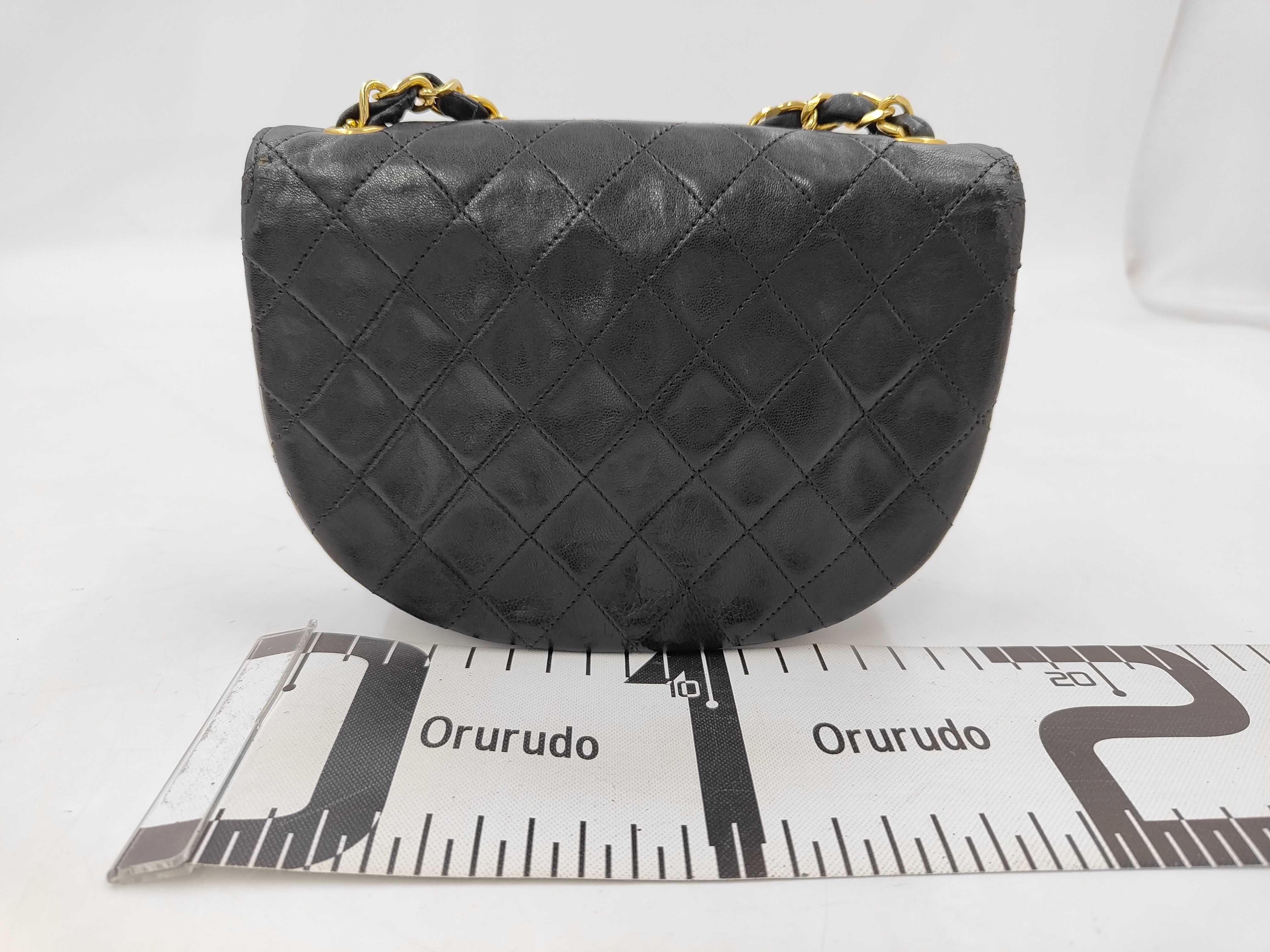 Matelassé Half Moon Chain Shoulder Bag — view 2