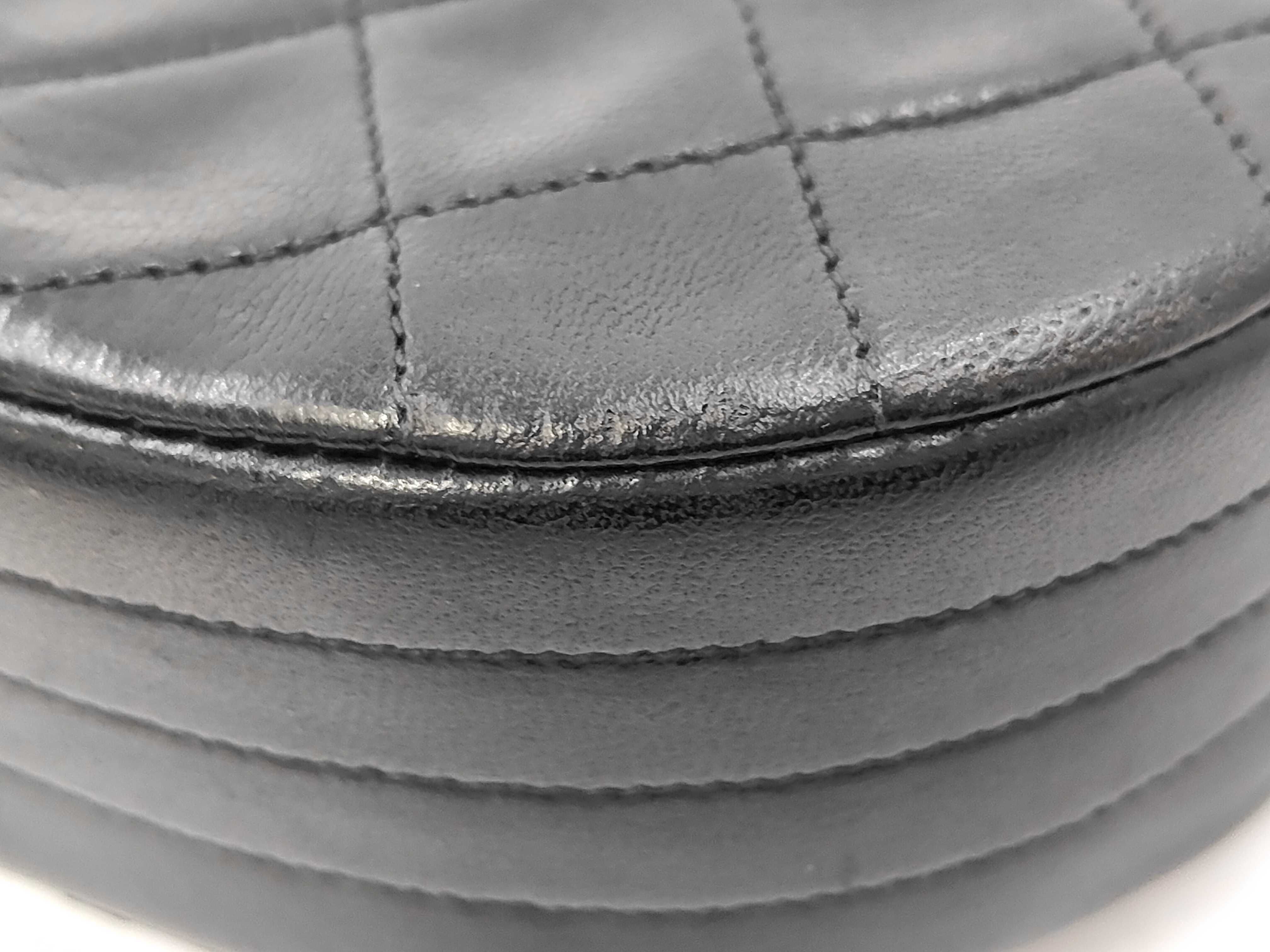 Matelassé Half Moon Chain Shoulder Bag — view 5