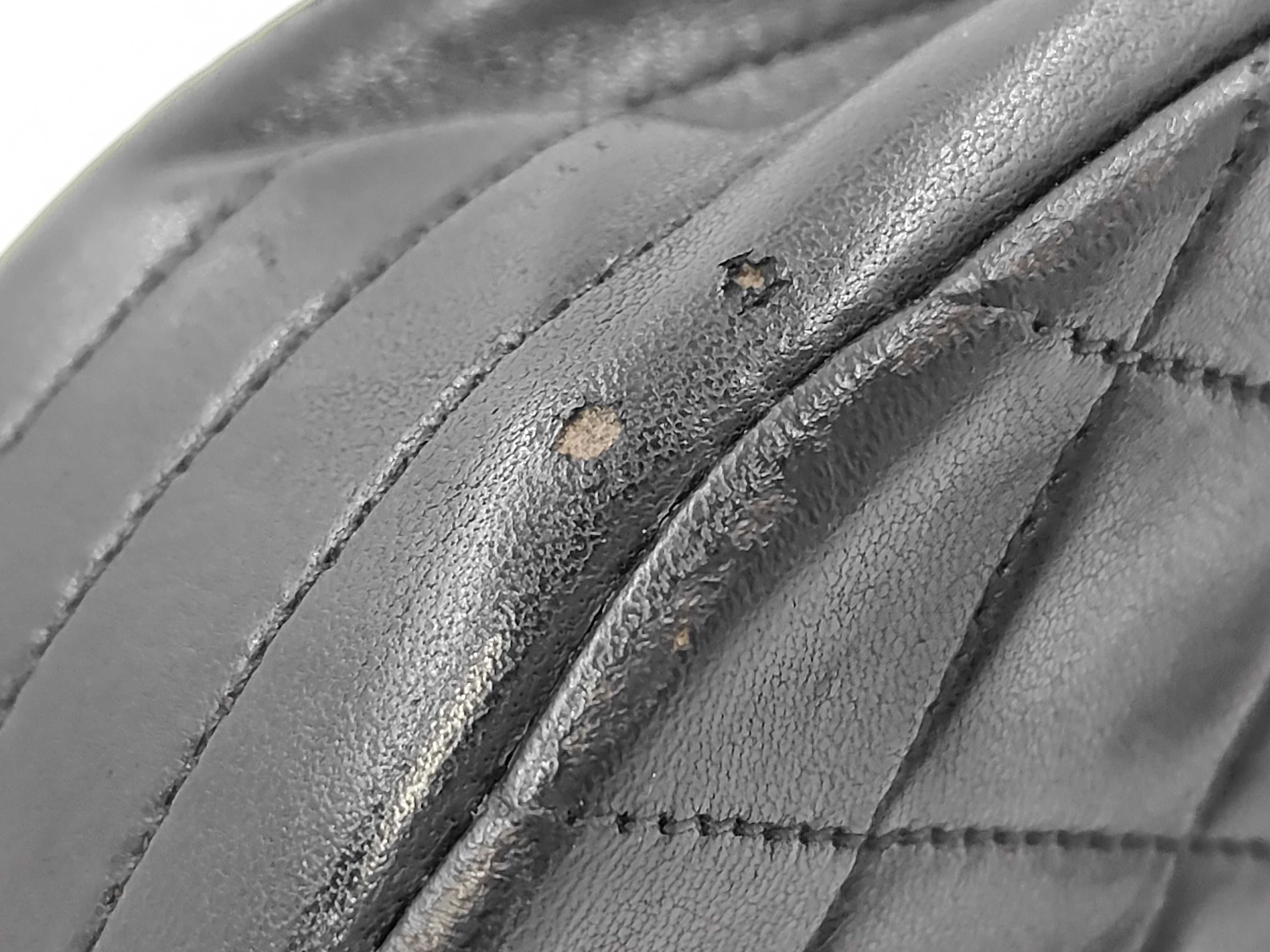 Matelassé Half Moon Chain Shoulder Bag — view 7