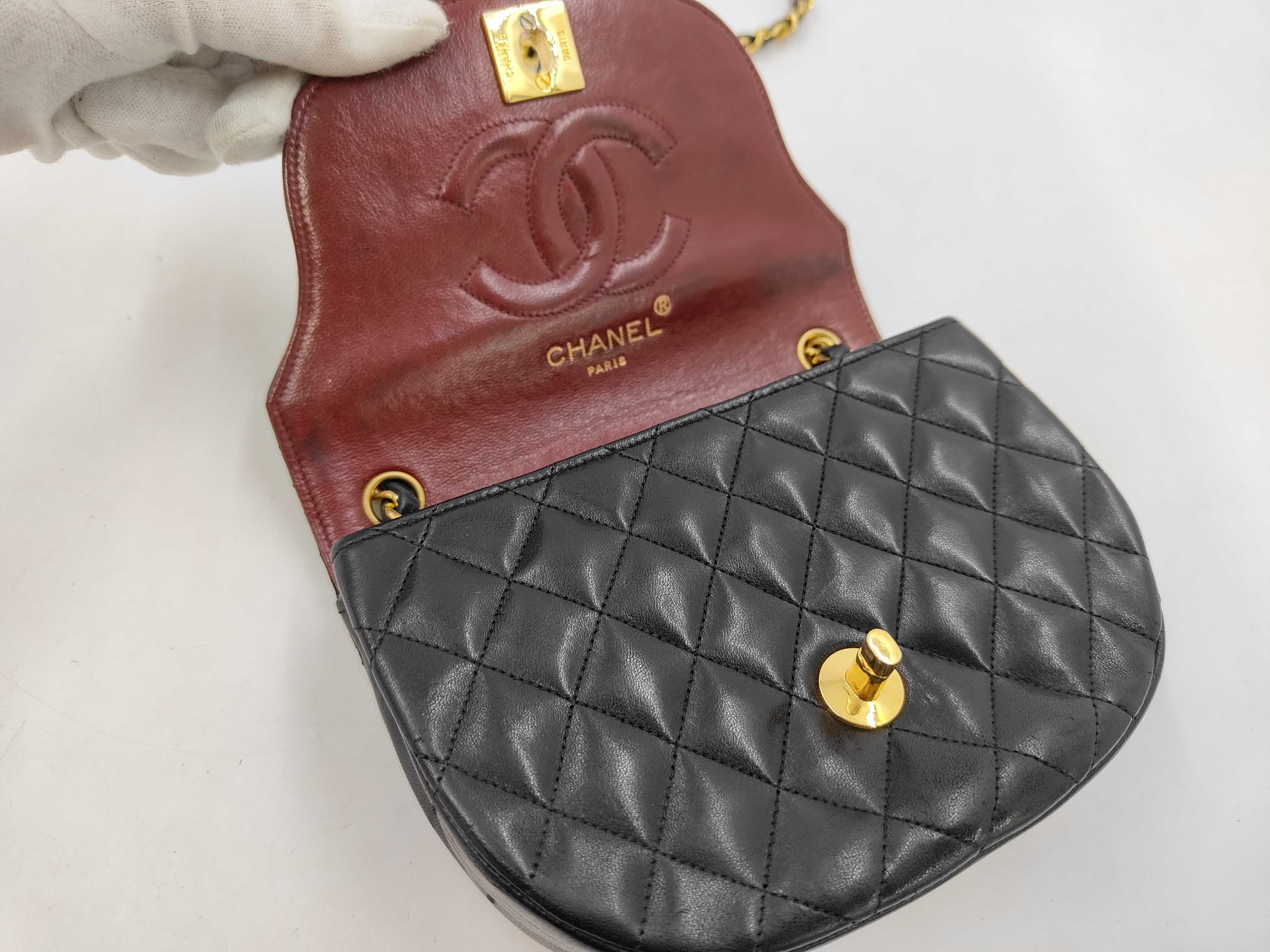 Matelassé Half Moon Chain Shoulder Bag — view 8