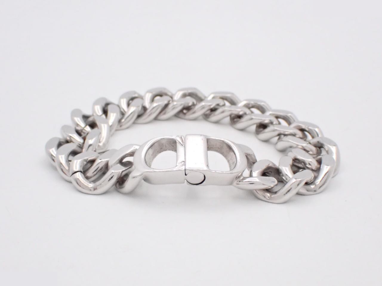 CD logo chain bracelet, Size: M, Wrist circumference approximately 19 cm
