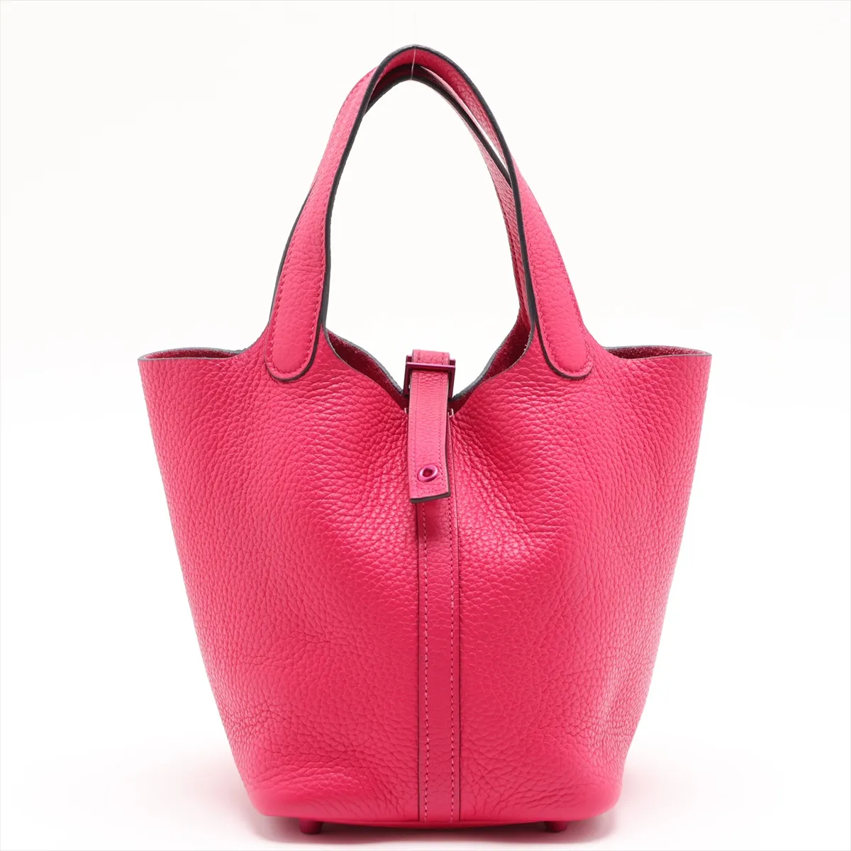 Picotin Lock 18 PM Monochrome Taurillon Clemence Rose Mexico Pink Hardware B: 2023