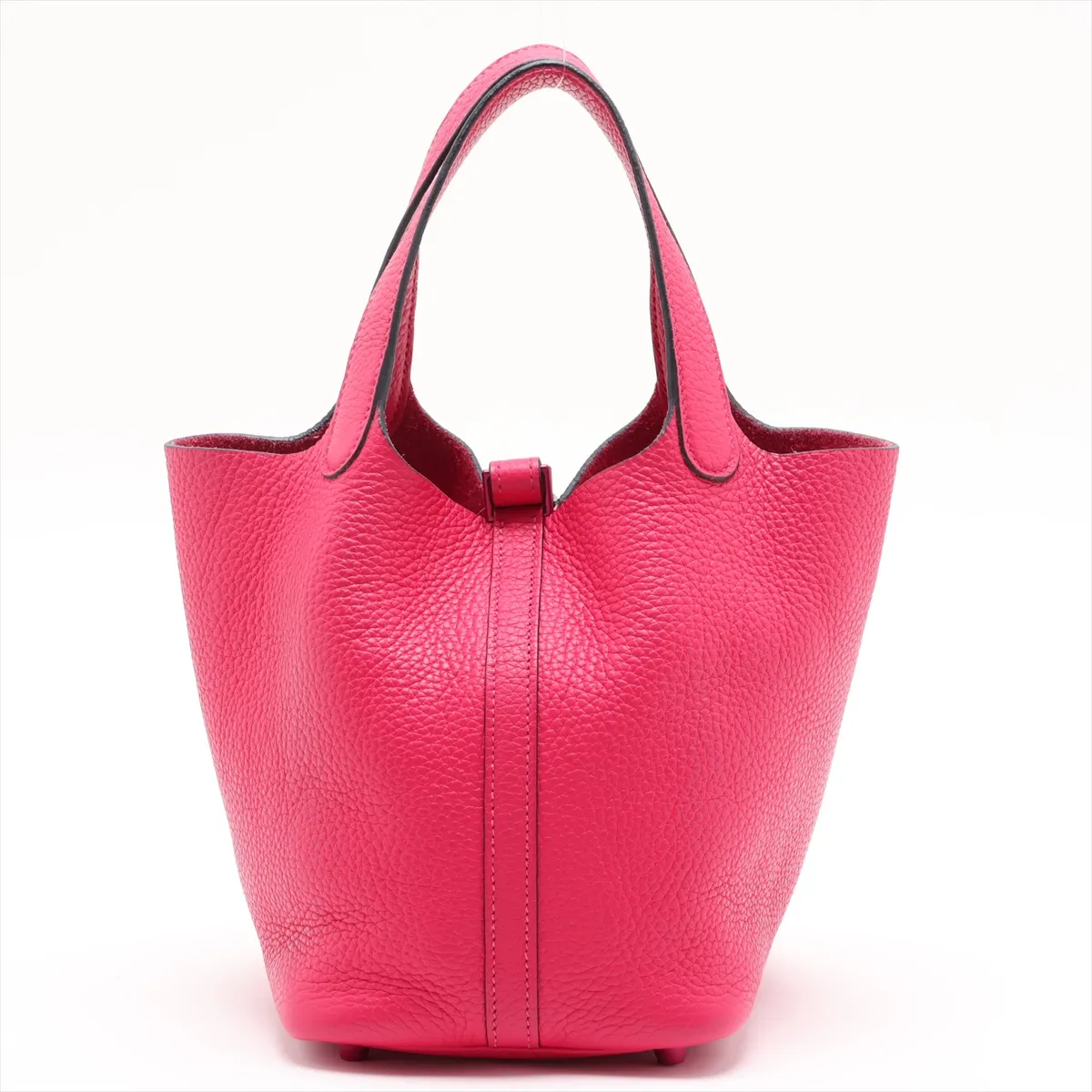 Picotin Lock 18 PM Monochrome Taurillon Clemence Rose Mexico Pink Hardware B: 2023 — view 2