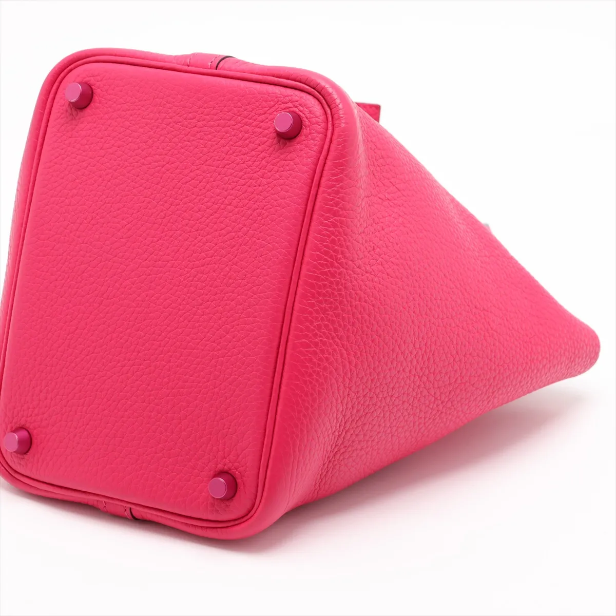 Picotin Lock 18 PM Monochrome Taurillon Clemence Rose Mexico Pink Hardware B: 2023 — view 3