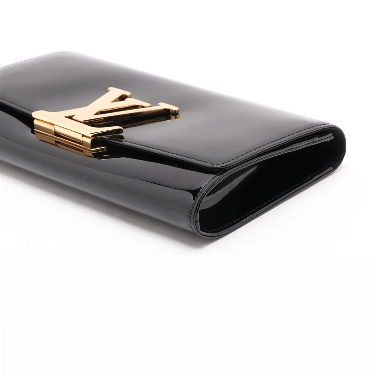 LV logo Pochette Louise EM NM M51634 PL4114 Black — view 3