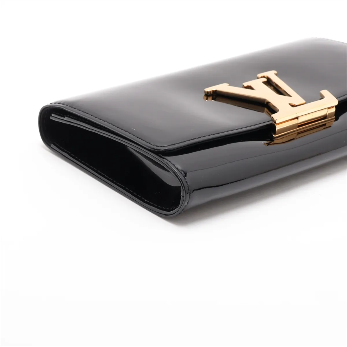 LV logo Pochette Louise EM NM M51634 PL4114 Black — view 4