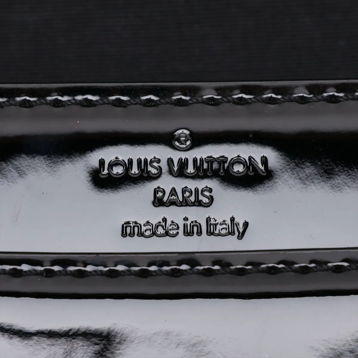 LV logo Pochette Louise EM NM M51634 PL4114 Black — view 8