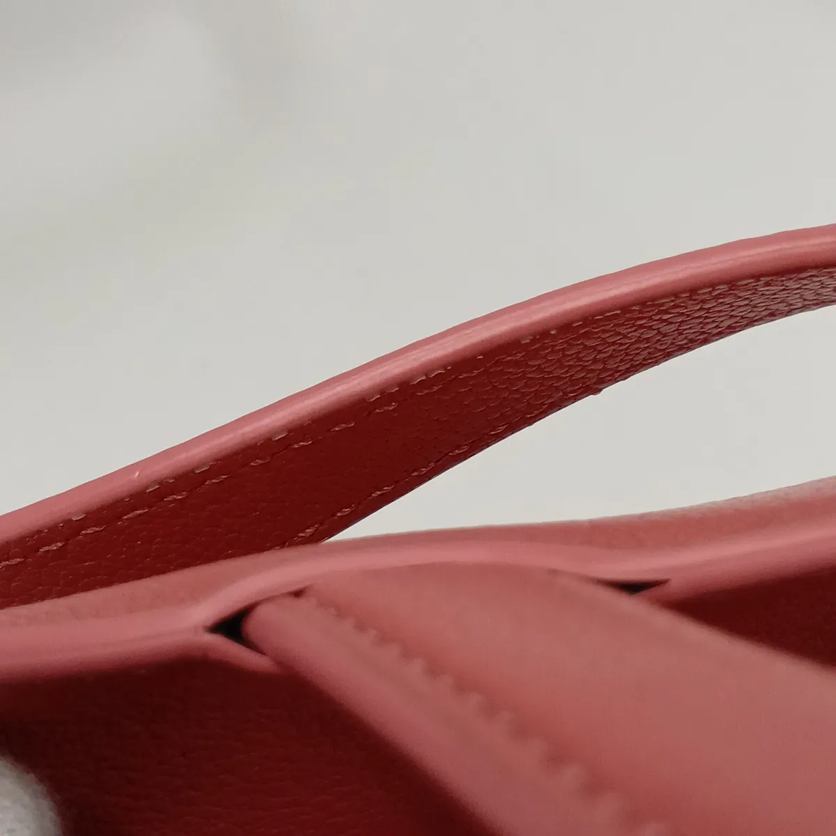 Saddle Bag Leather Handbag Pink — view 10